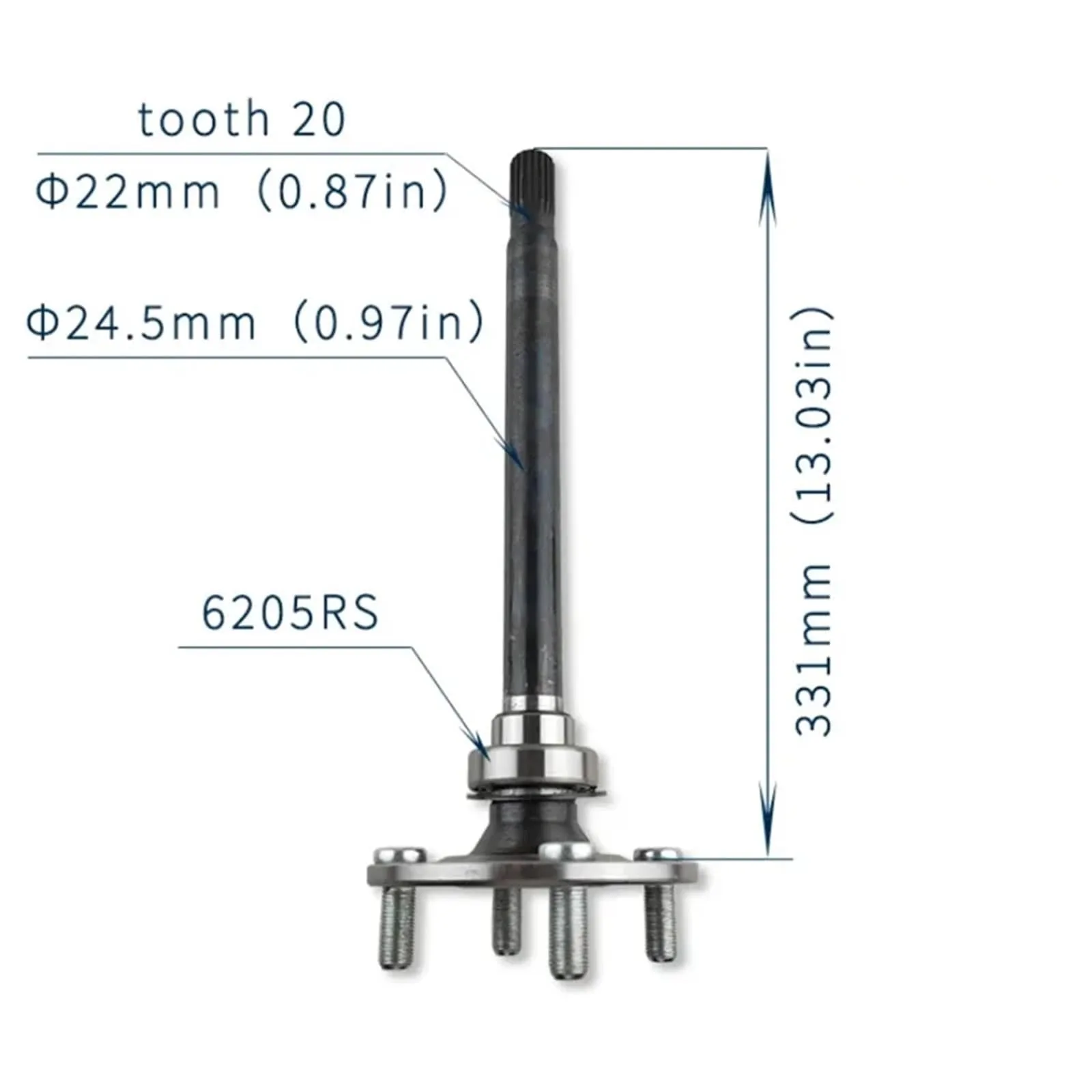 Golf Cart Rear Wheel Drive Gear Shaft Bearing image 3