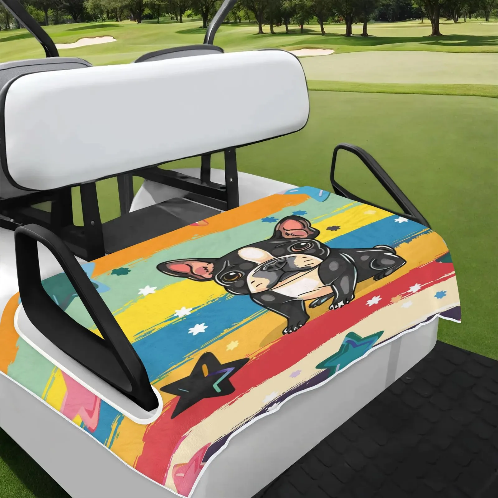 Tiveruda Golf Cart Seat Cover for Double Seats, 51 x 31 in
