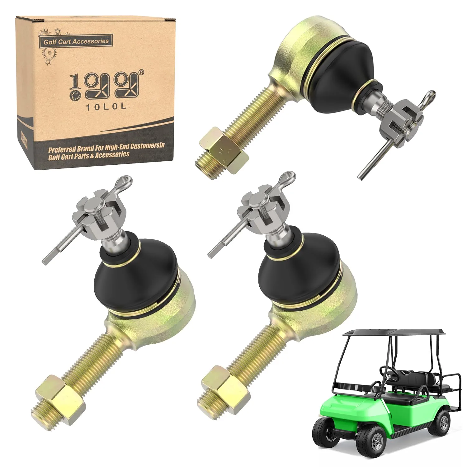 10L0L Tie Rod End Kit for Club Car DS 1976-2008
