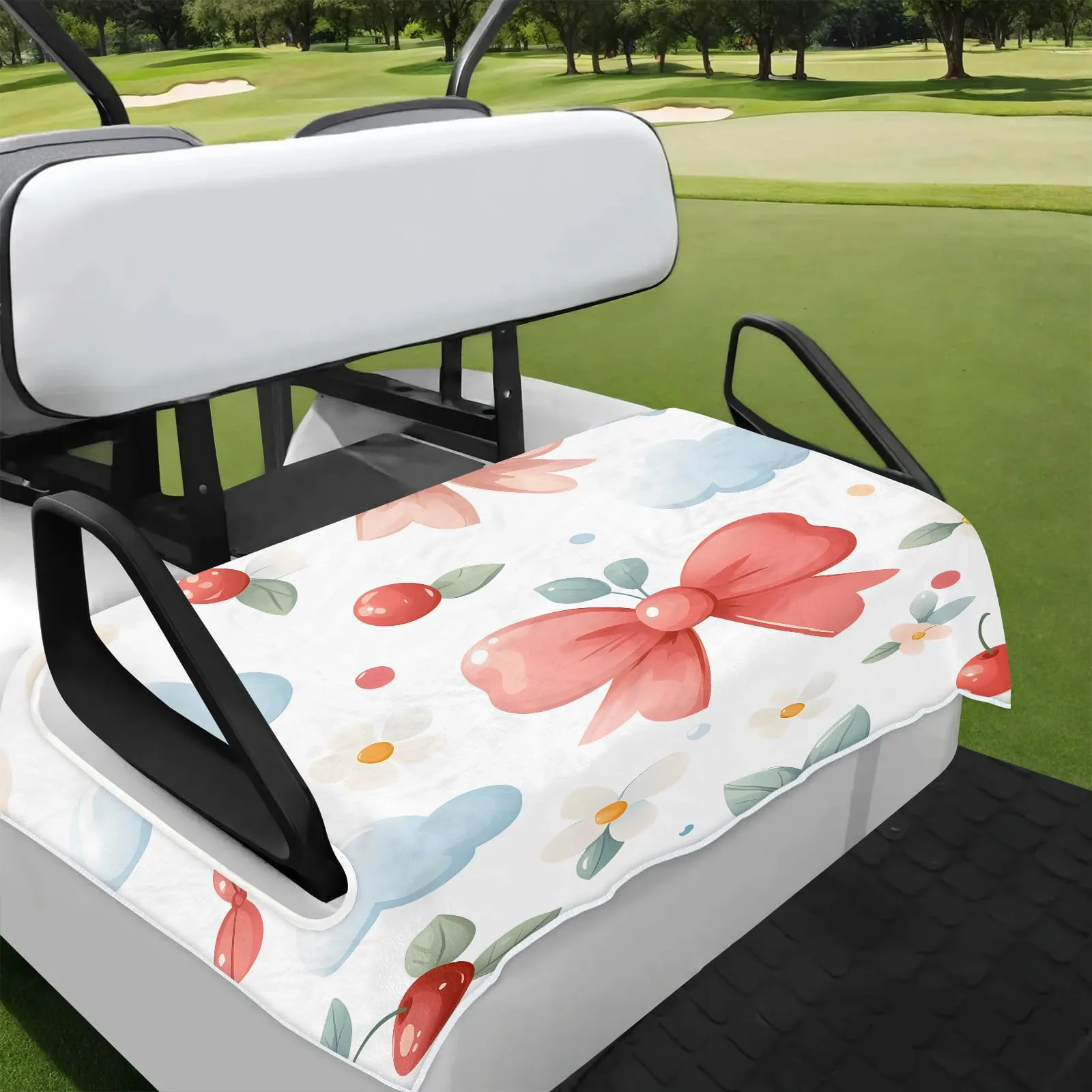 Tiveruda Golf Cart Seat Cover for Double Seats, 51 x 31 in