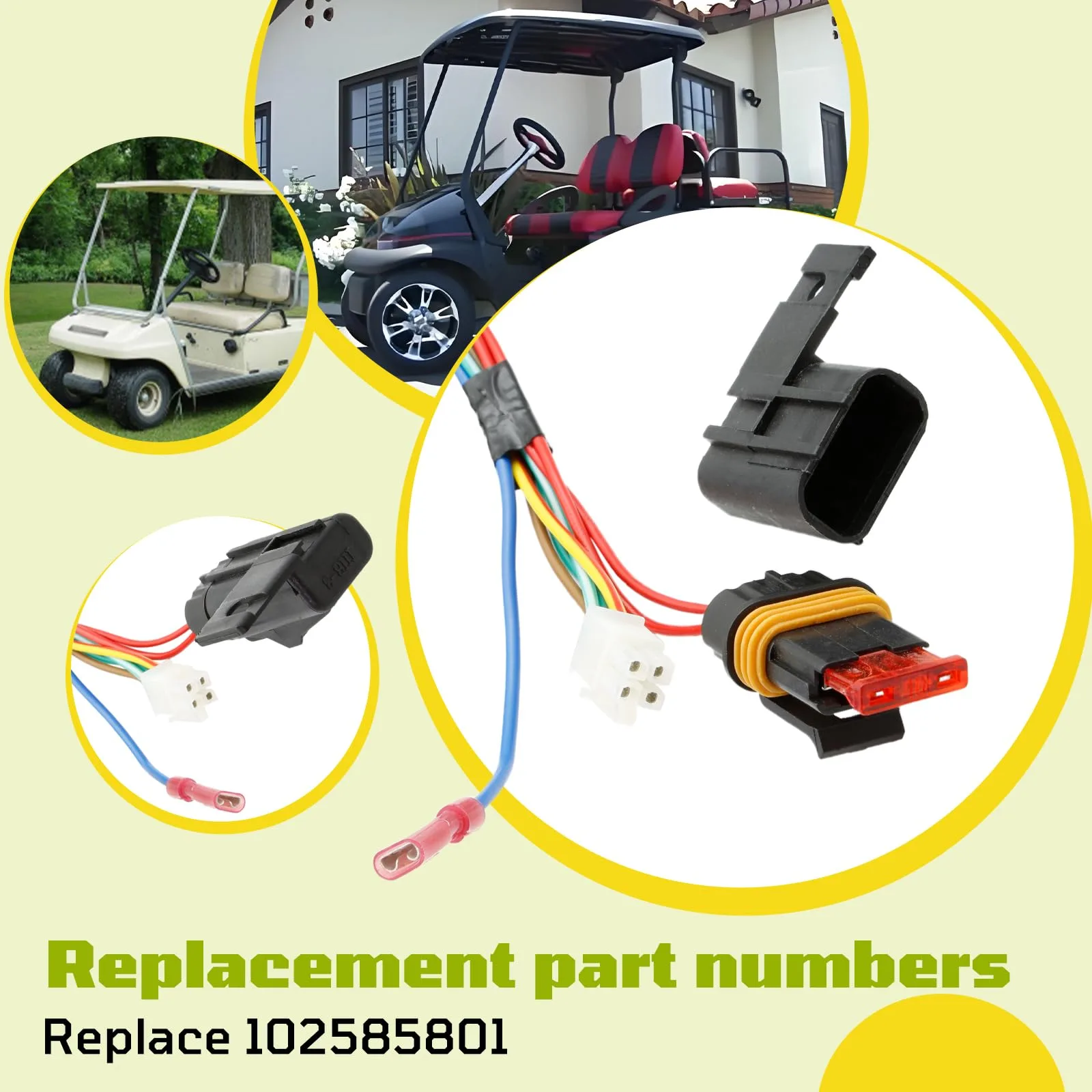 ECOMARK Main Wiring Harness for Club Car Precedent 2004-2008 image 4