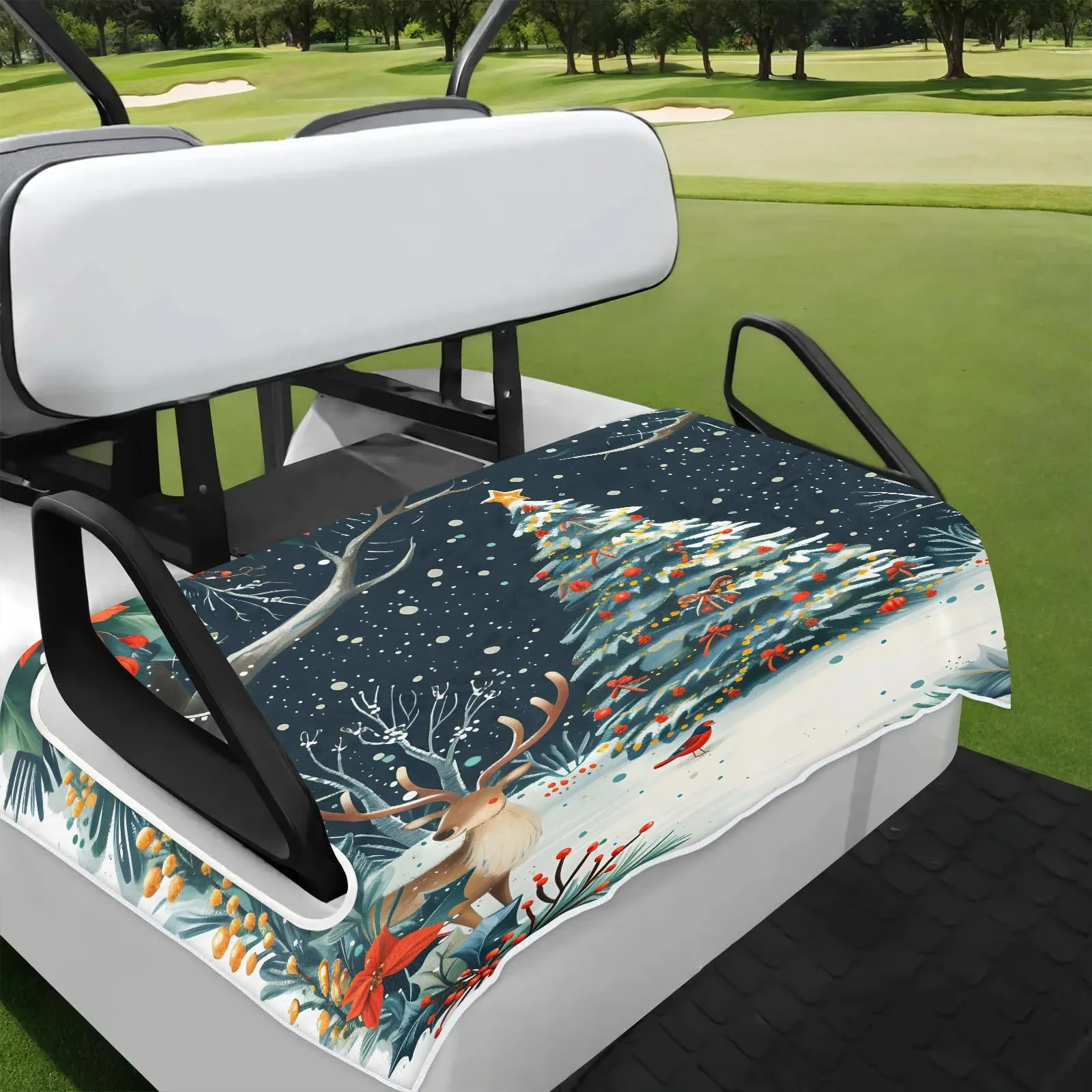 Tiveruda Golf Cart Seat Cover for Double Seats