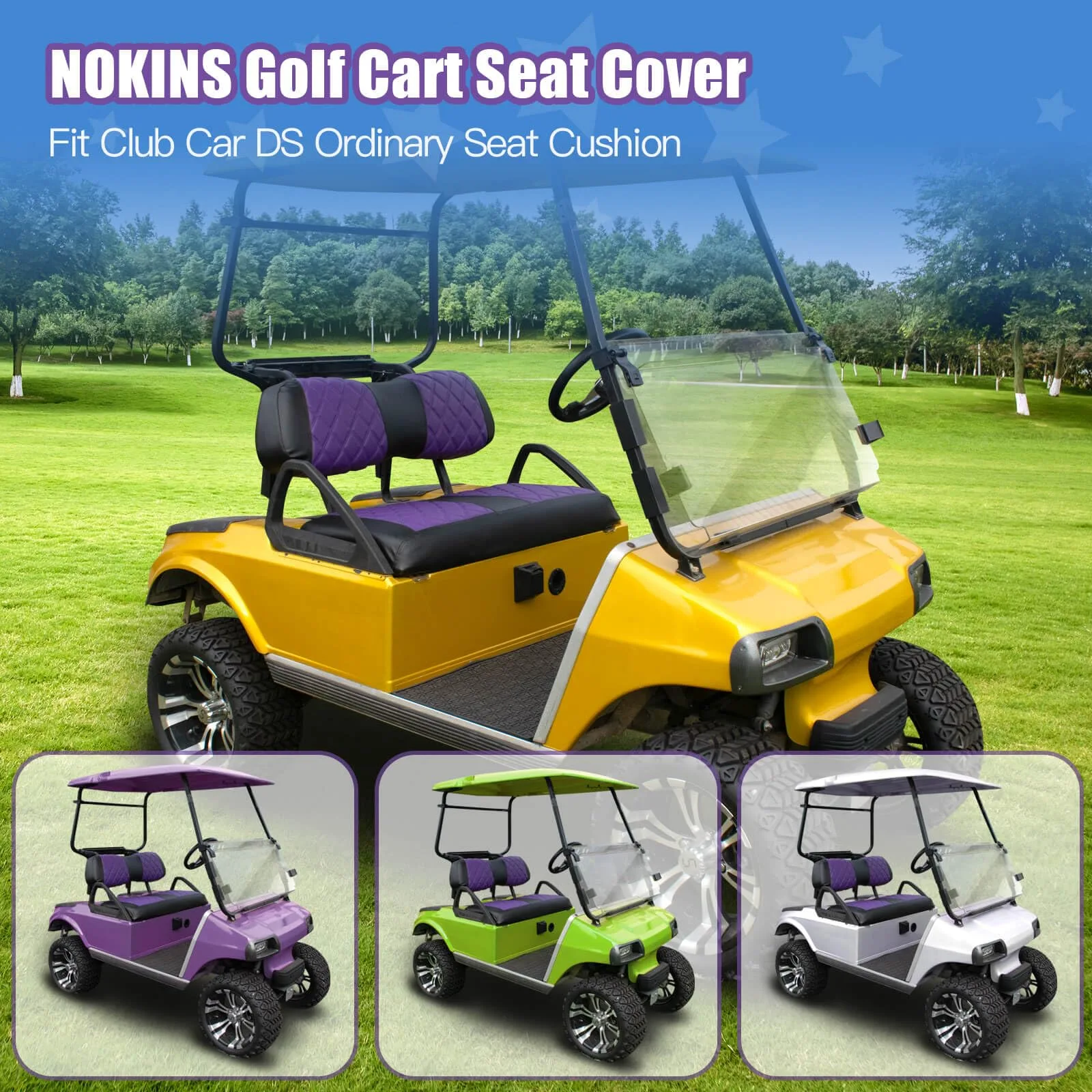 NOKINS Diamond Seat Covers for Club Car DS 2000.5-Up image 3