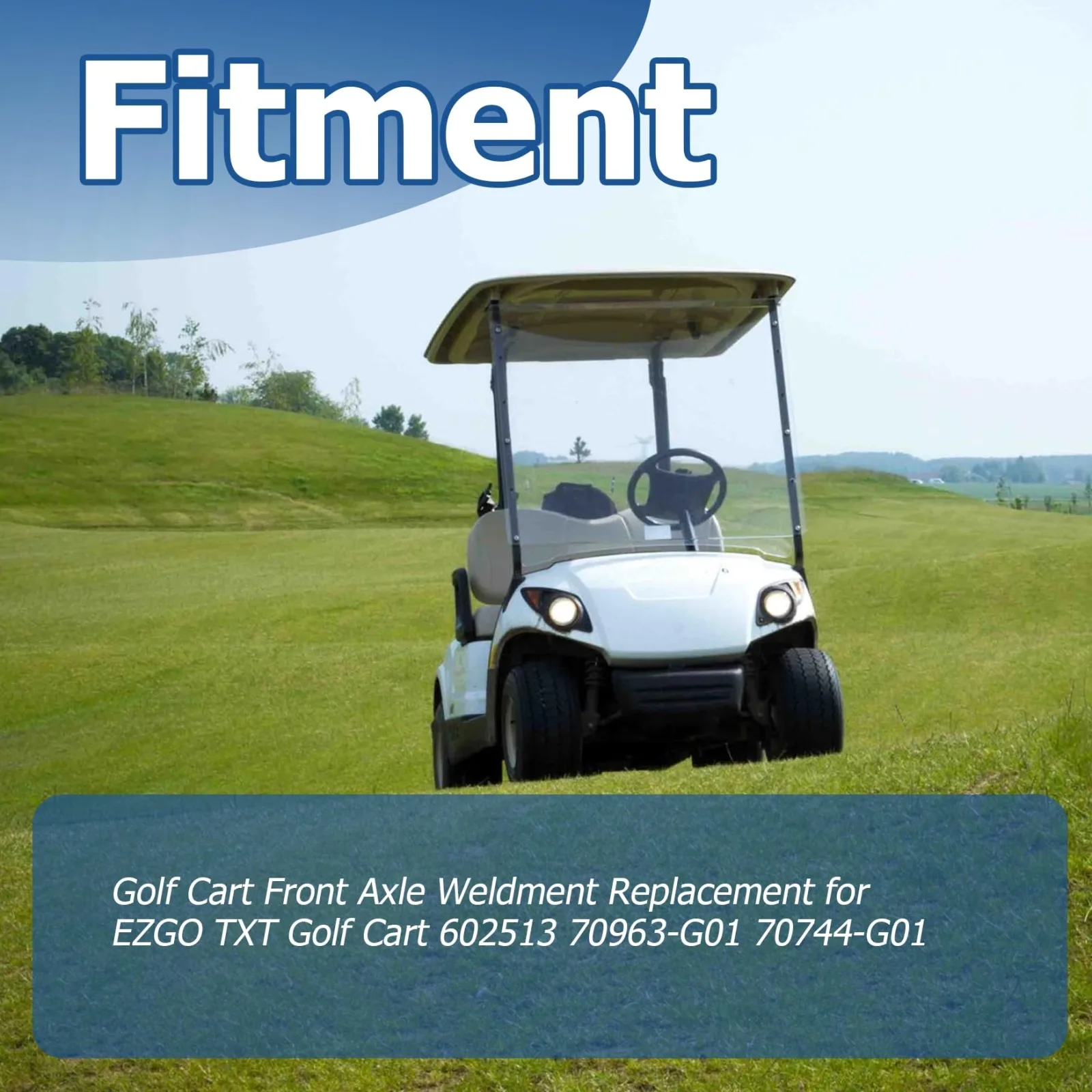 WFLNHB Front Axle Weldment for E-Z-GO TXT – Part 1-8260905-348534 image 2