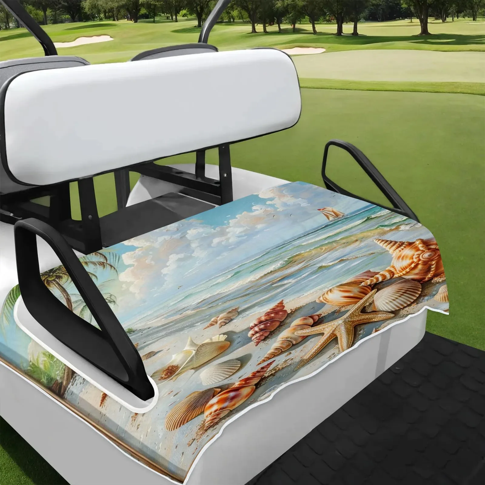Tiveruda Golf Cart Seat Cover for Double Seats
