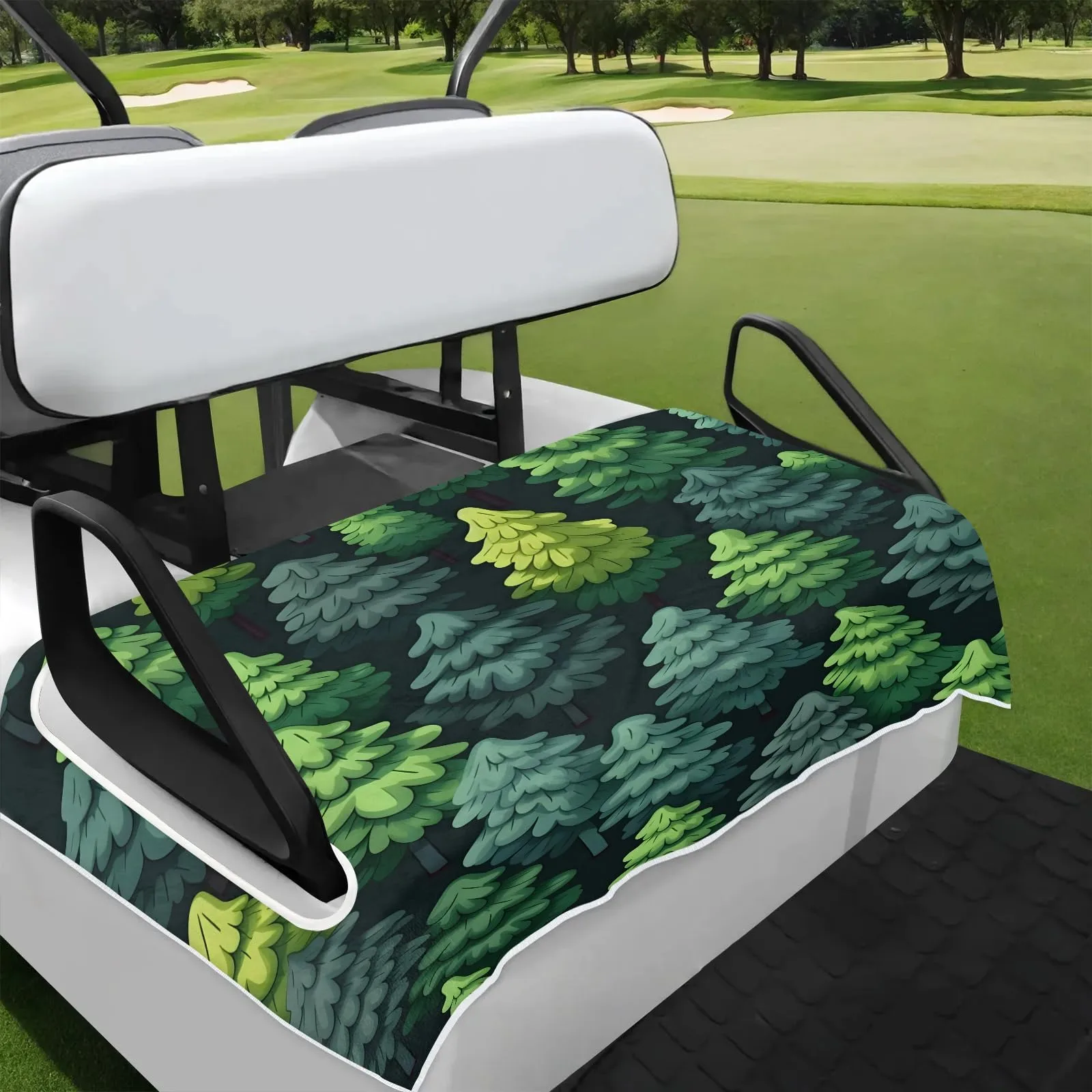 Tiveruda Christmas Tree Golf Cart Seat Cover Blanket