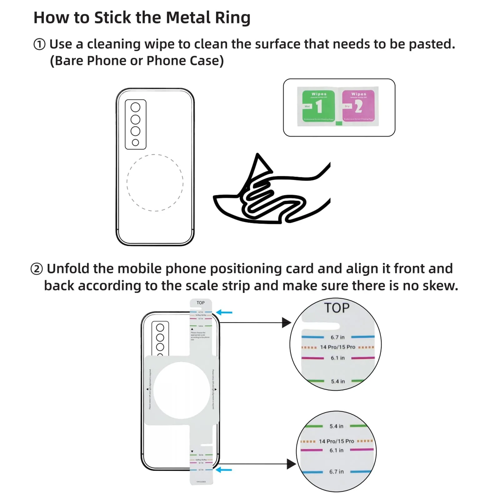 Roykaw Magnetic Golf Cart Phone Holder Metal Ring image 3