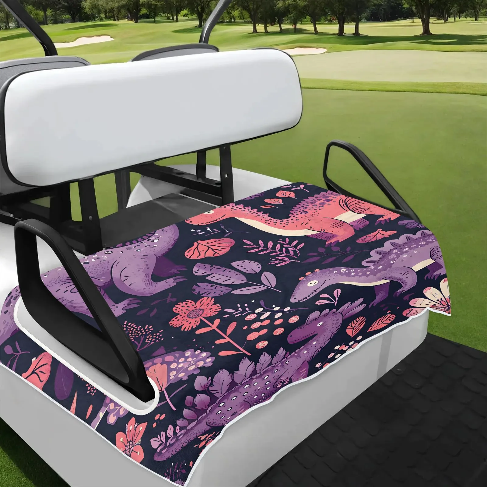 Tiveruda Dinosaur Golf Cart Seat Cover Blanket 51 x 31