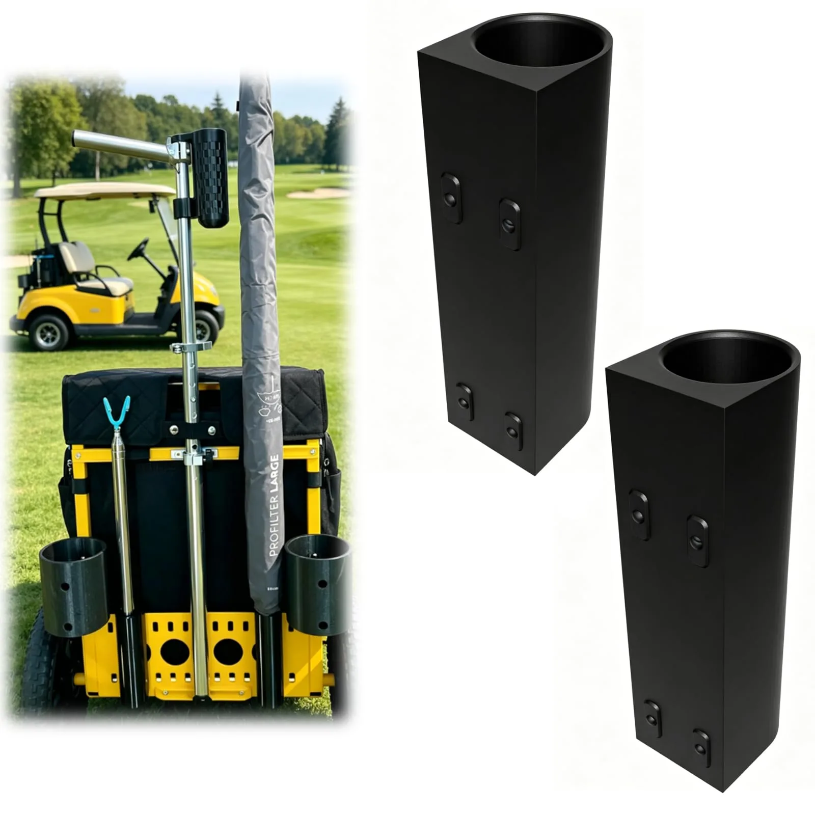msyWicWhi Dual Umbrella & Retriever Holder, Compatible with Zuca LG (2-Pack)