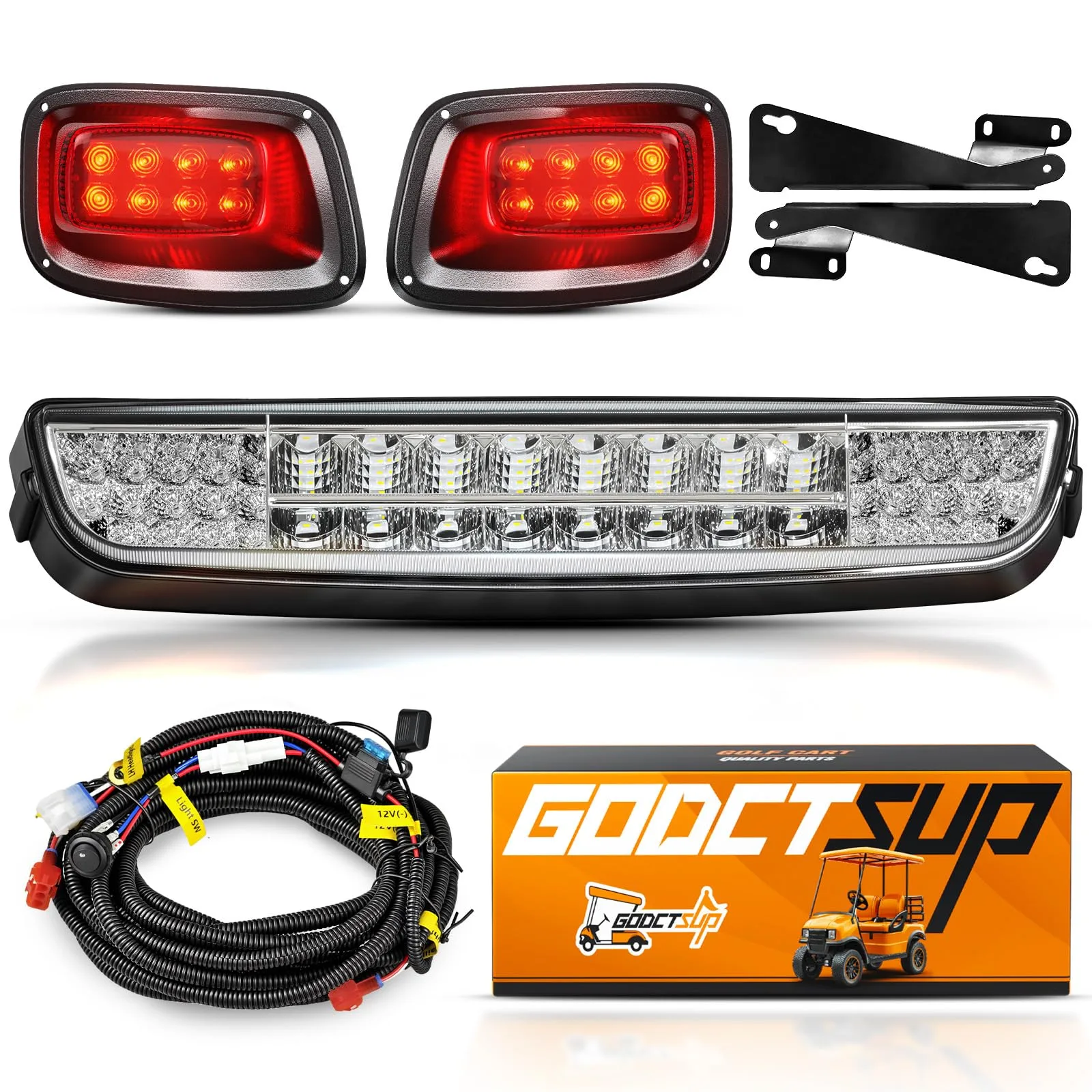 GODCTSUP LED Light Bar Kit for E-Z-GO TXT 1996-2013