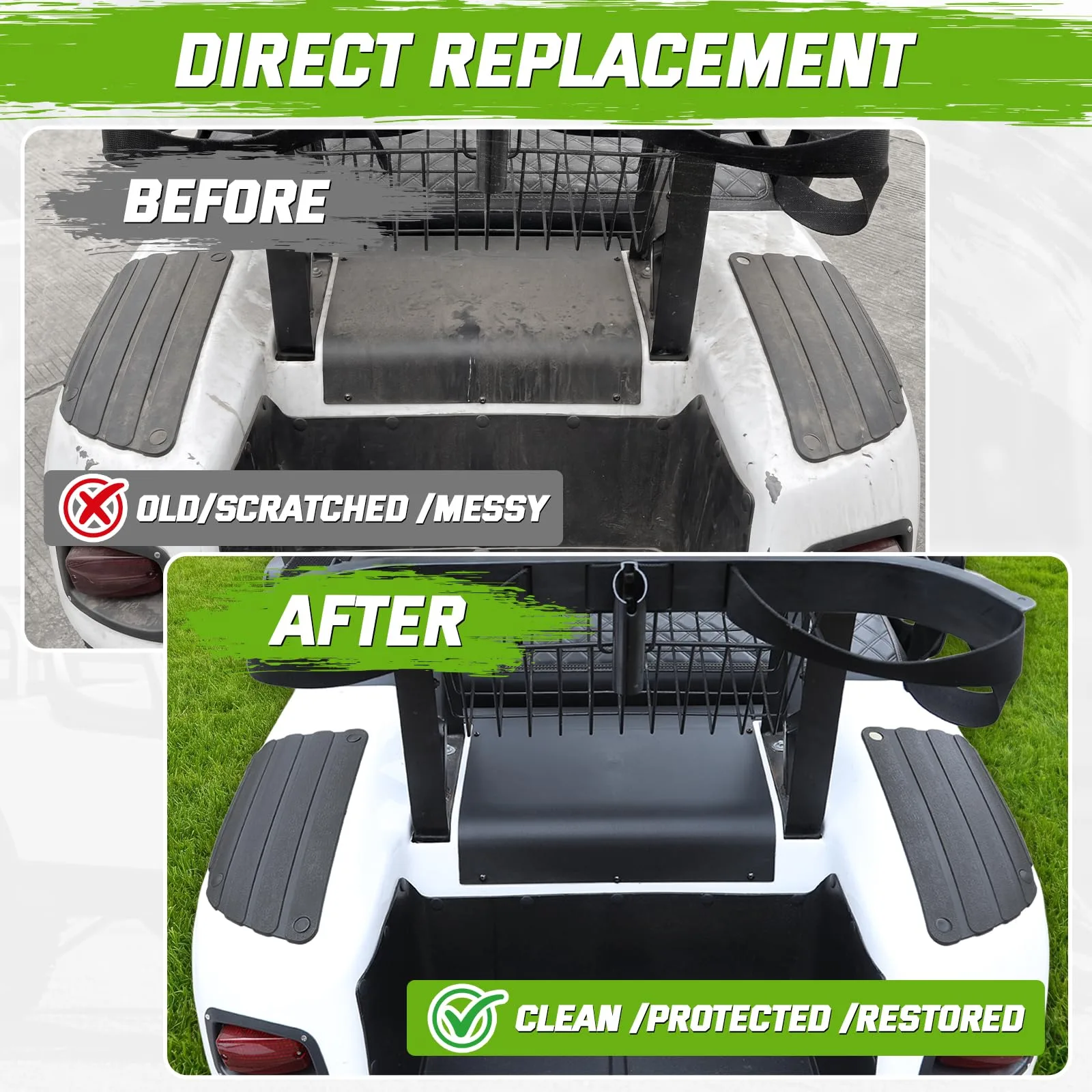 CYOOYC Rear Side Guard Set for E-Z-GO TXT 1996-2013 image 3