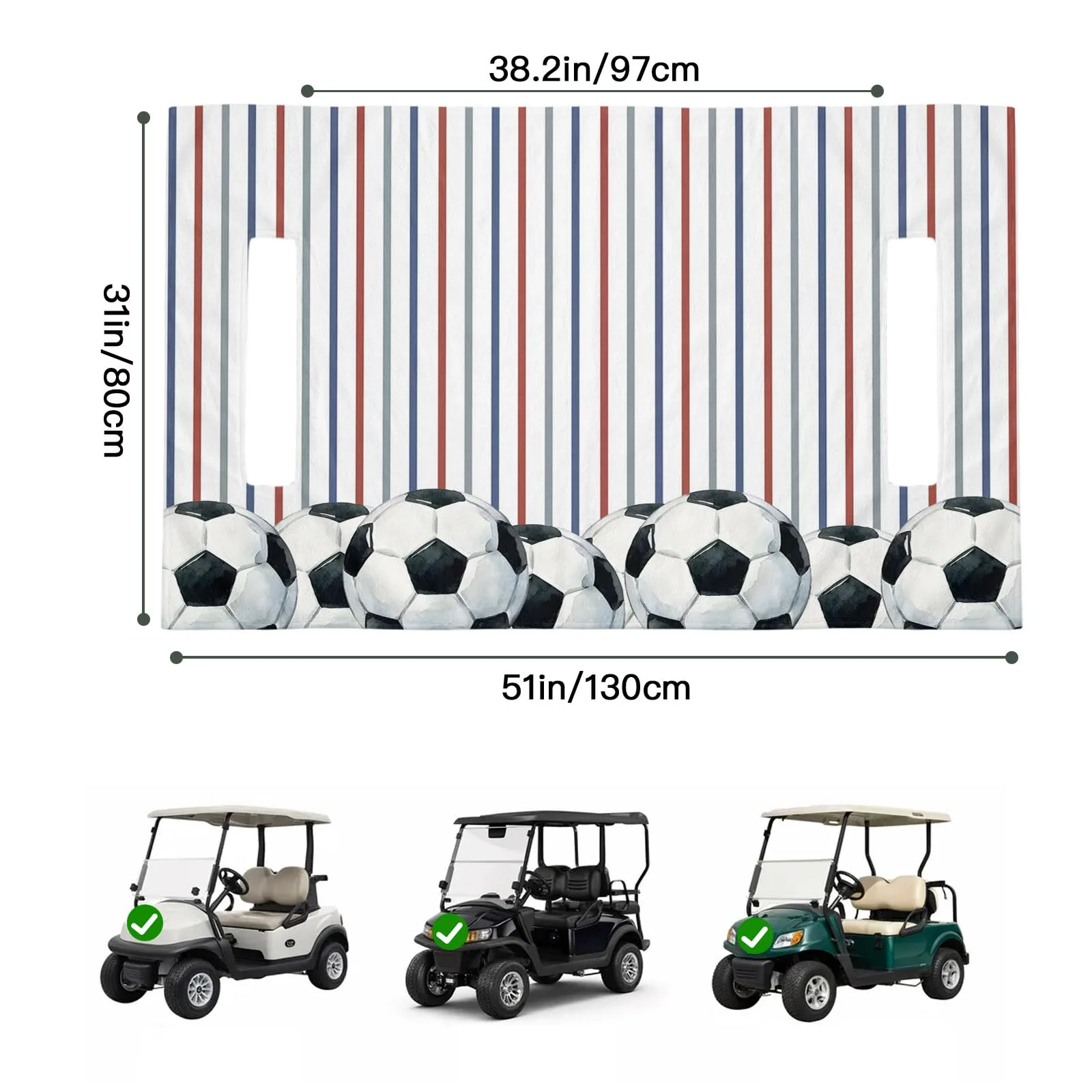 Trosturdspn Golf Cart Seat Towel Blanket 51 x 31 in image 2