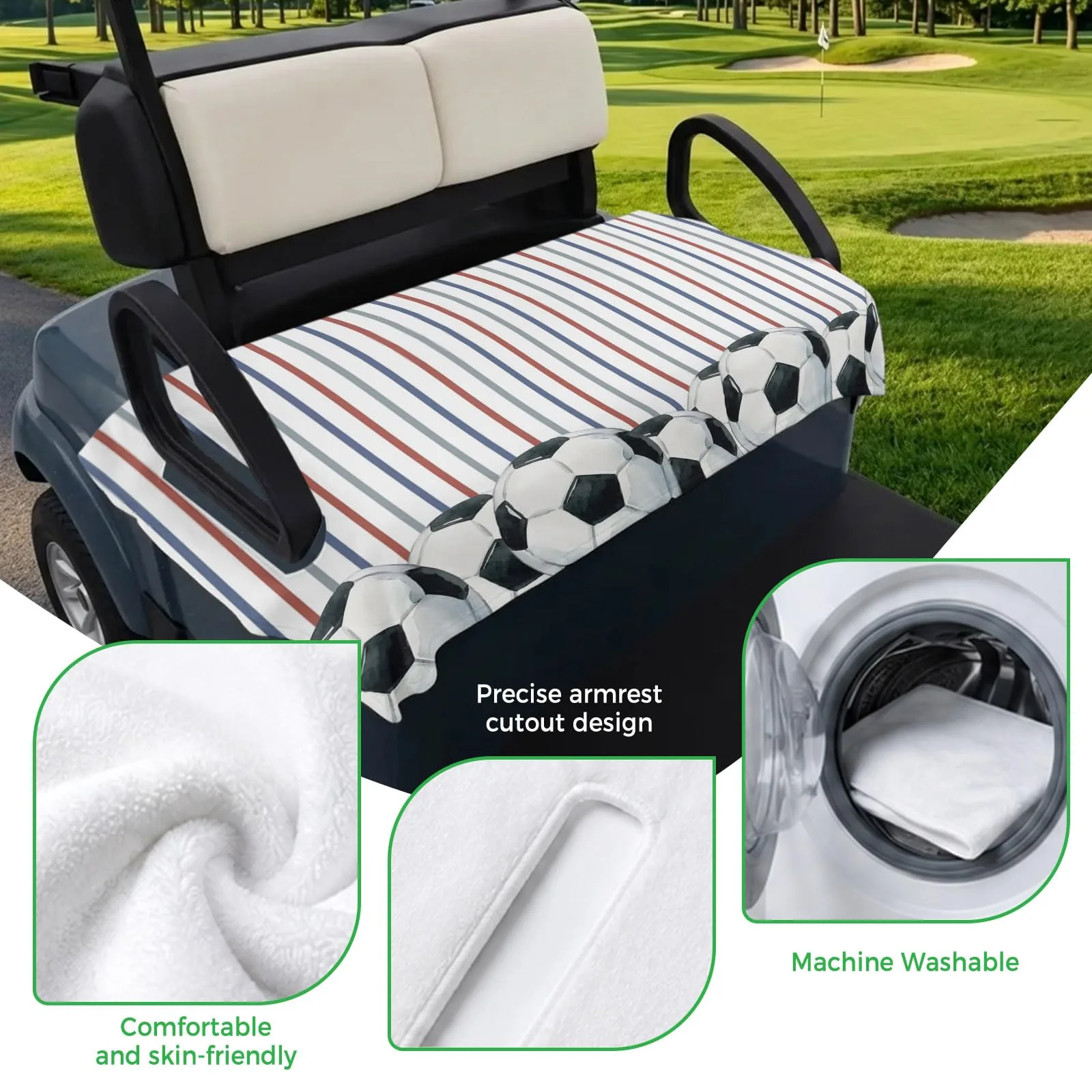 Trosturdspn Golf Cart Seat Towel Blanket 51 x 31 in image 3