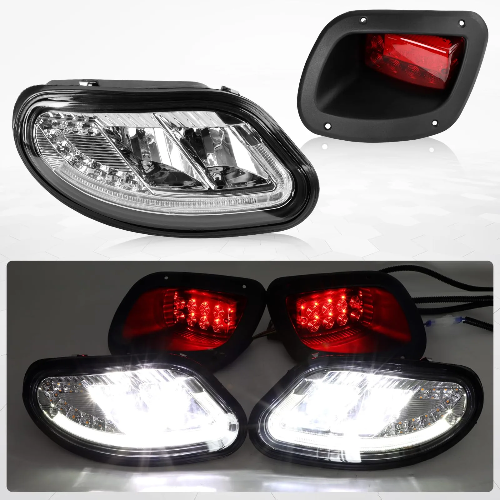KAKSEY LED Headlight & Taillight Kit for 2014+ E-Z-GO Freedom / T48 / Valor (12V) image 3