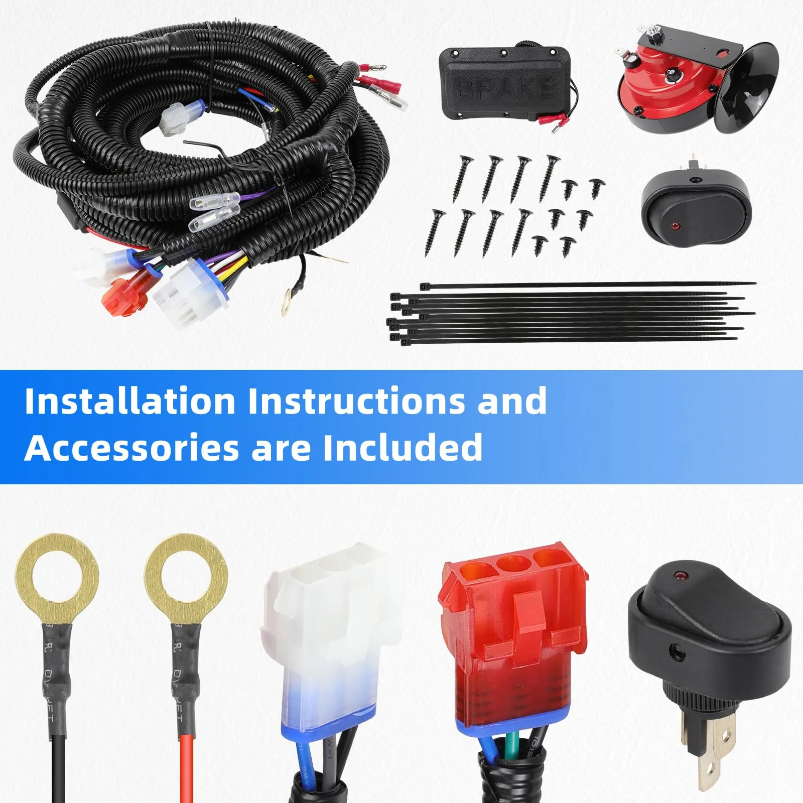KAKSEY LED Headlight & Taillight Kit for 2014+ E-Z-GO Freedom / T48 / Valor (12V) image 4