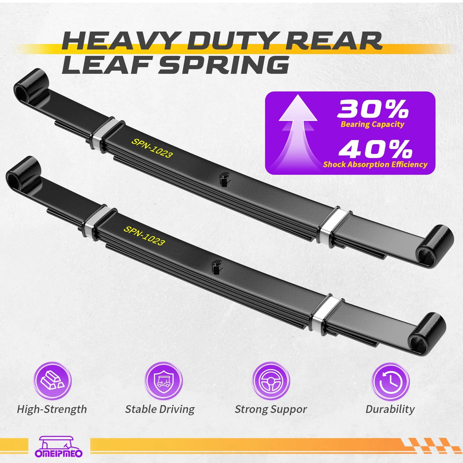 OMEIPMEO Club Car Precedent Rear 4-Leaf Spring Kit image 3