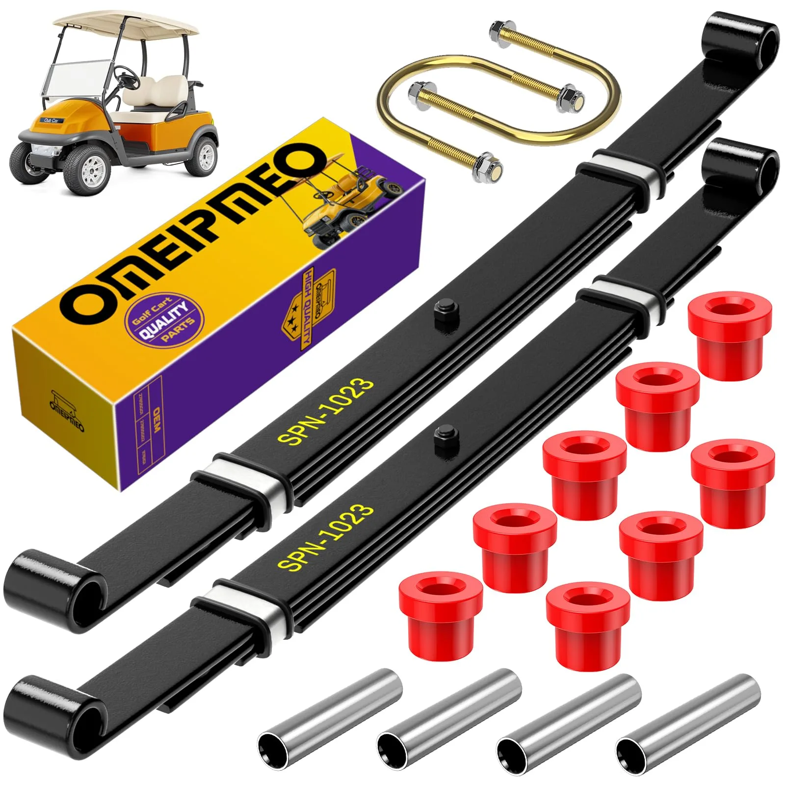 OMEIPMEO Club Car Precedent Rear 4-Leaf Spring Kit