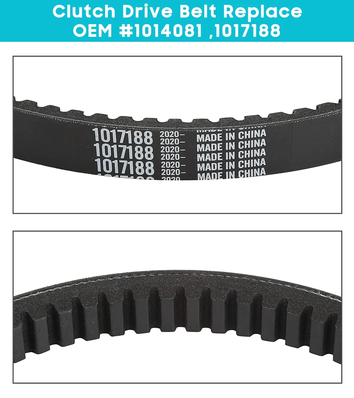 10L0L Drive Belt for 1988-1991 Club Car DS Gas image 3