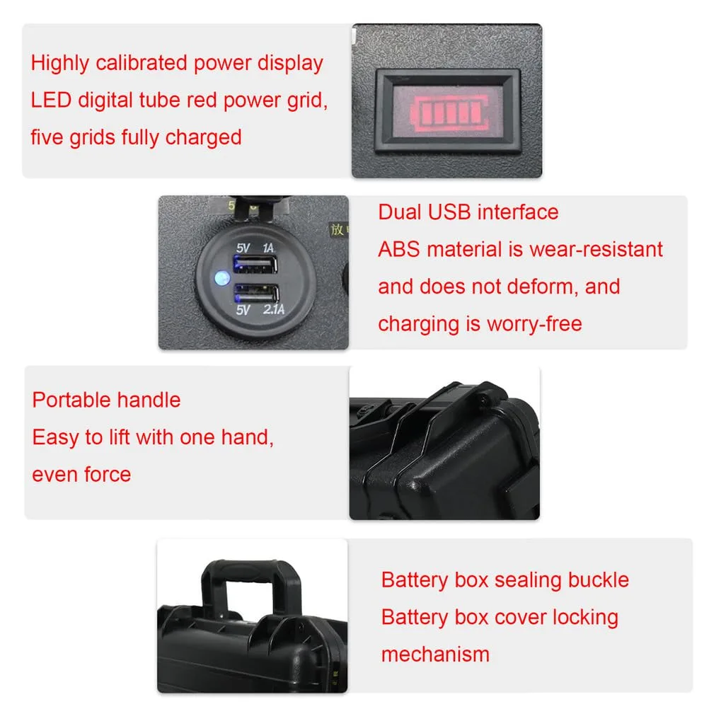 SSCYHT 12V 120Ah Lithium Battery with Charger image 3