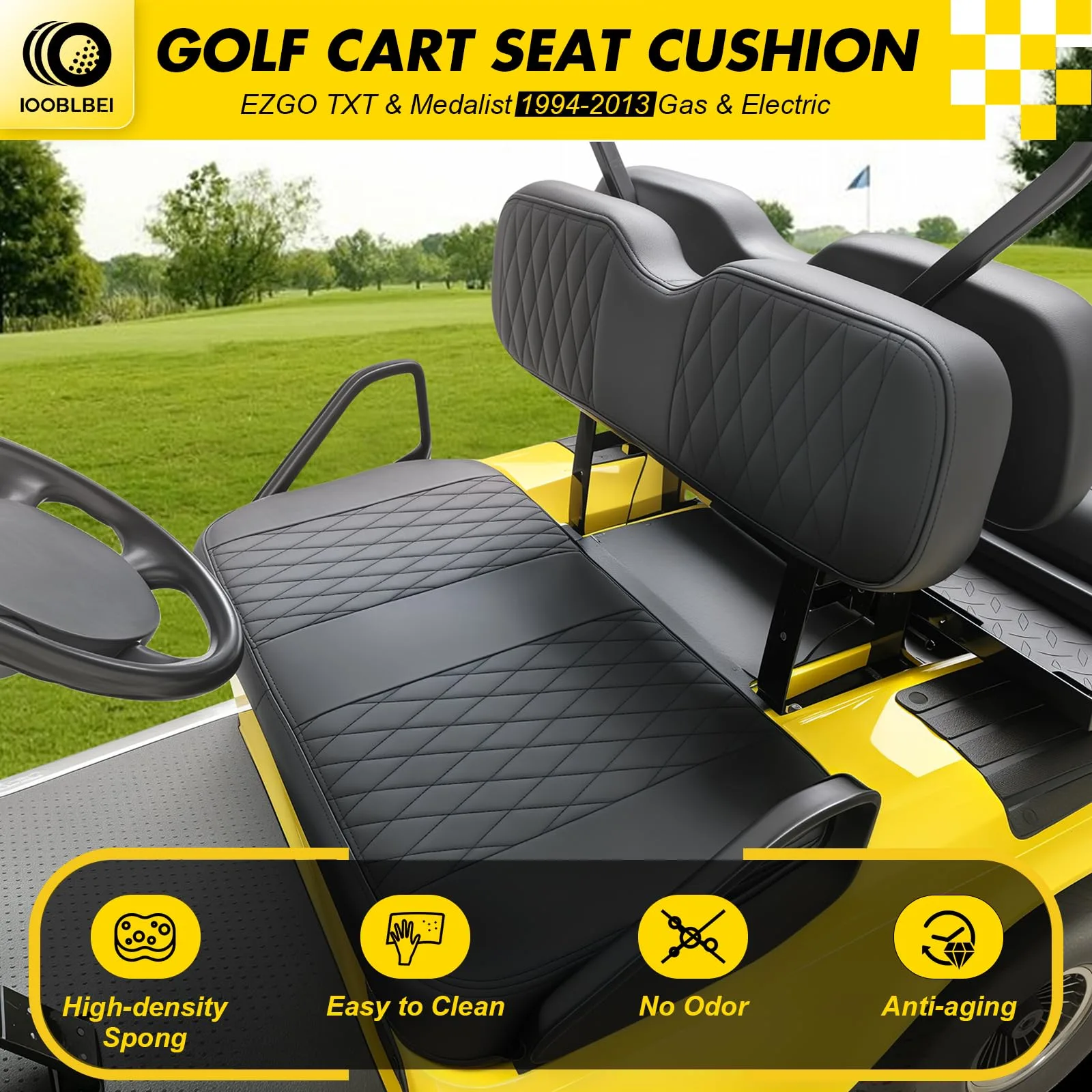 IOOBLBEI EZGO TXT Front Seat Cushion and Backrest Set image 4