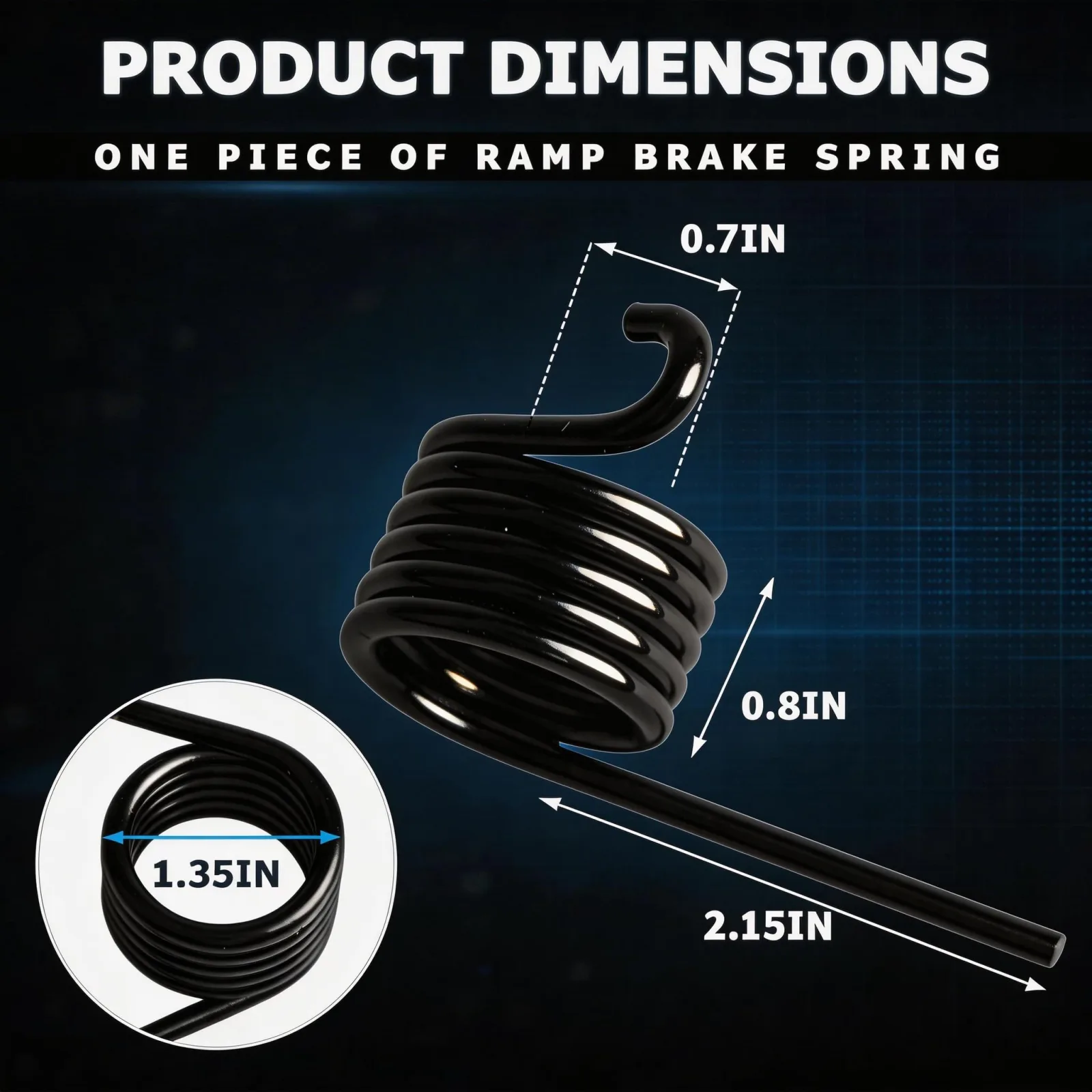 Honkador G1006 Brake Return Spring for Yamaha G1-G22 image 3