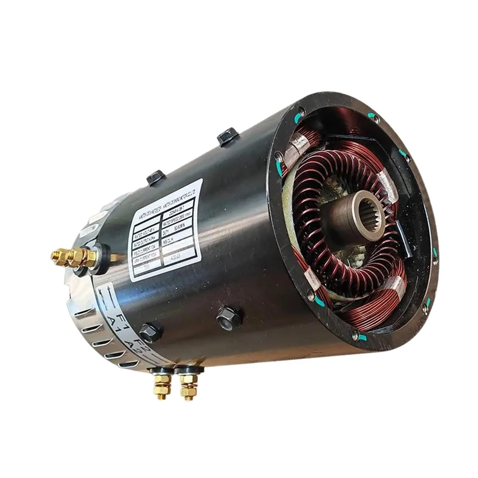 Golf Cart Drive Motor 48V 4kW ZQS48-4.0B-T Fits for Electric DC Motor Golf Cart Motor ZQS48-4.0B-T2 image 4