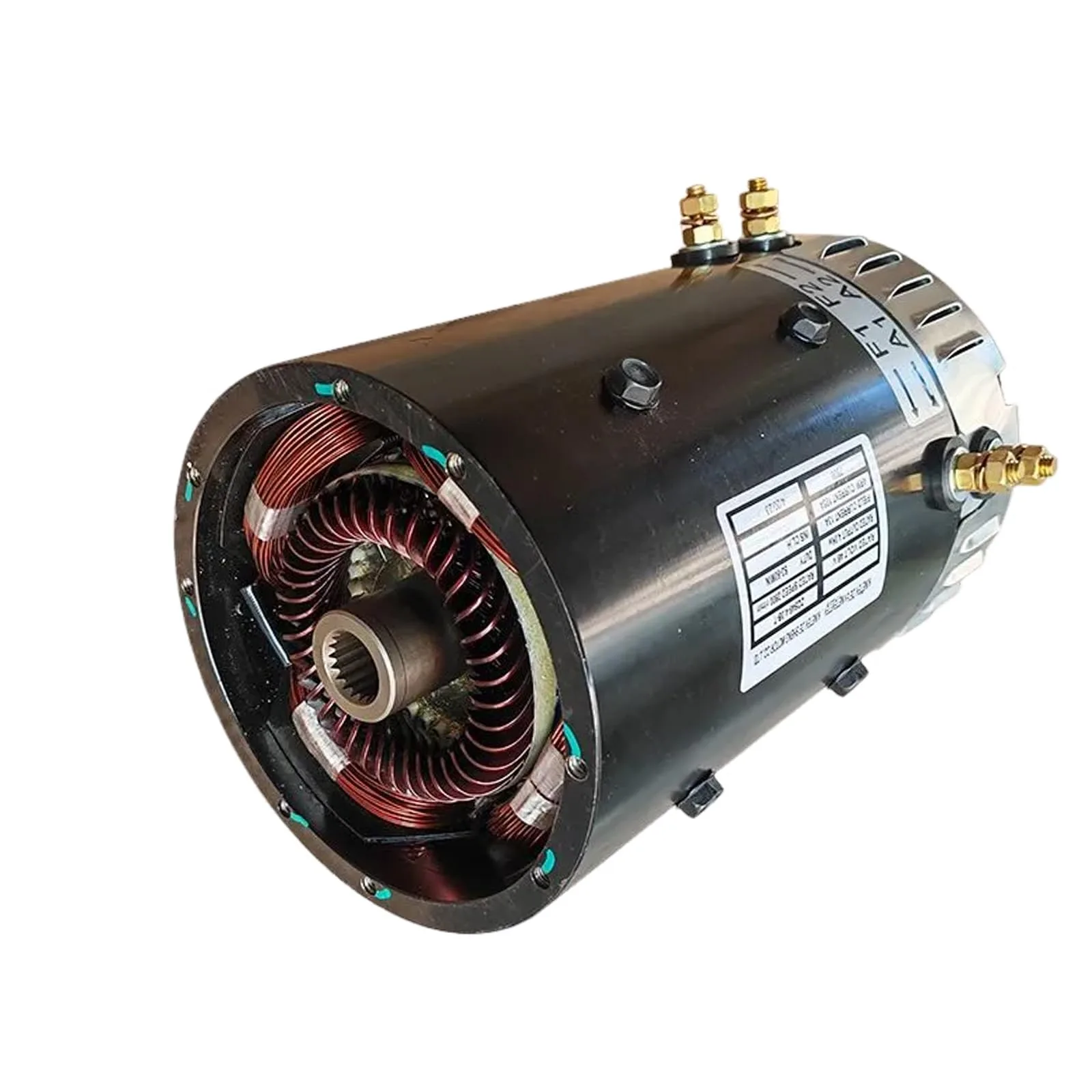 Golf Cart Drive Motor 48V 4kW ZQS48-4.0B-T Fits for Electric DC Motor Golf Cart Motor ZQS48-4.0B-T2