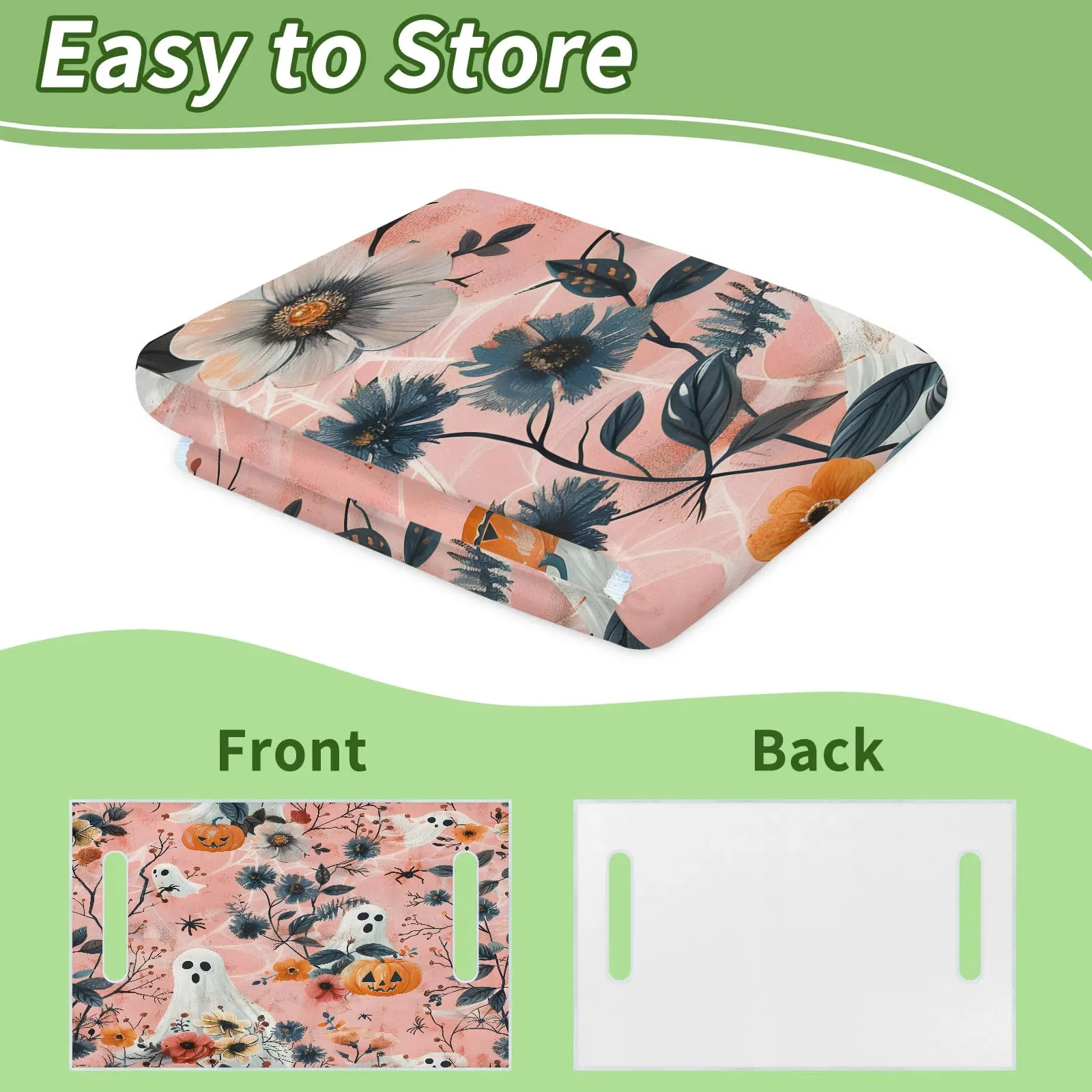 Tiveruda Halloween Floral Golf Cart Seat Cover image 4