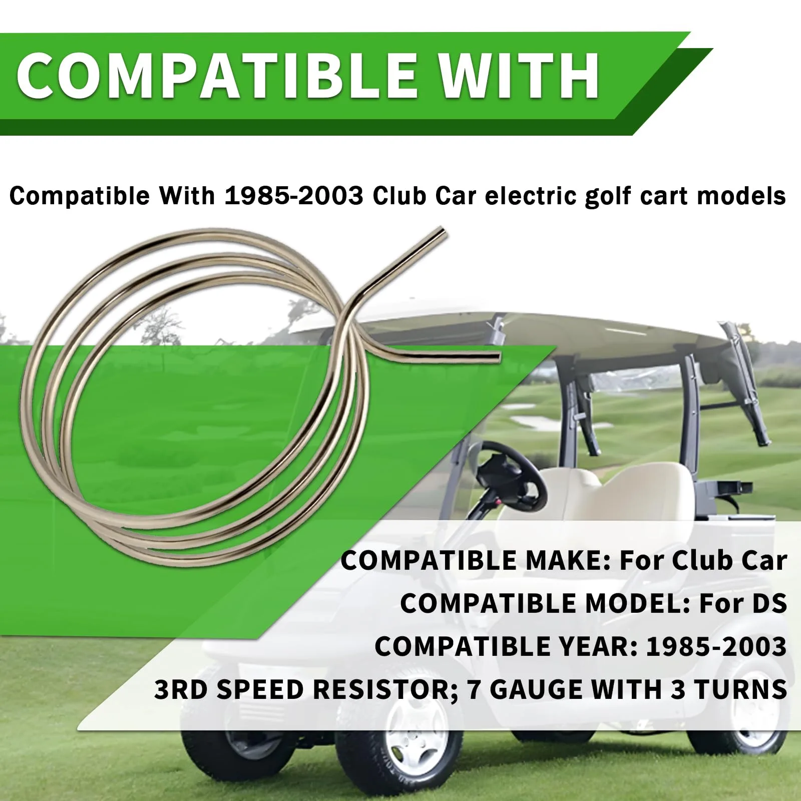 zyamstr Third Speed Resistor for Club Car DS 1985-2003 image 3