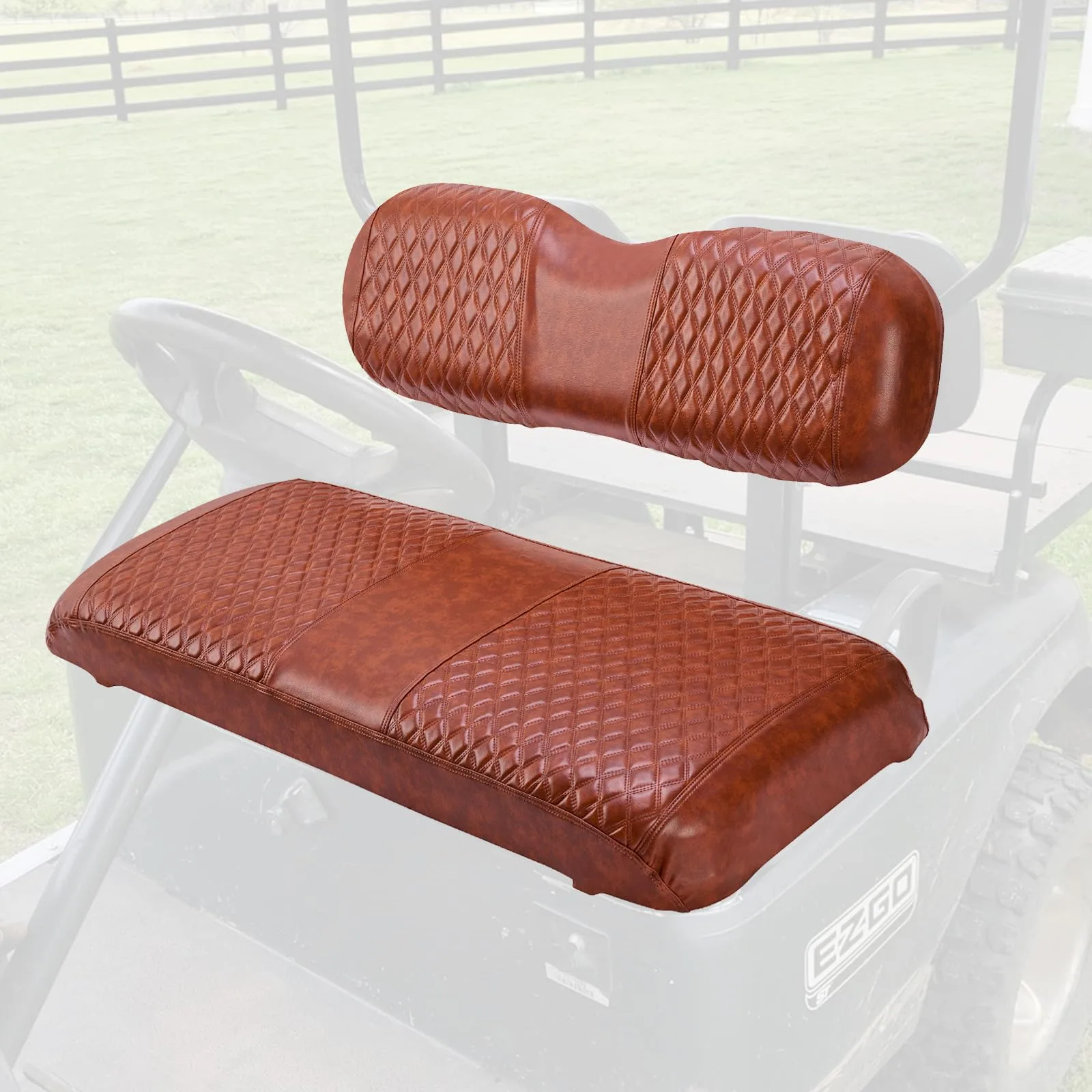 VPAHub R-TFBSC Diamond Seat Covers for EZGO TXT-T48