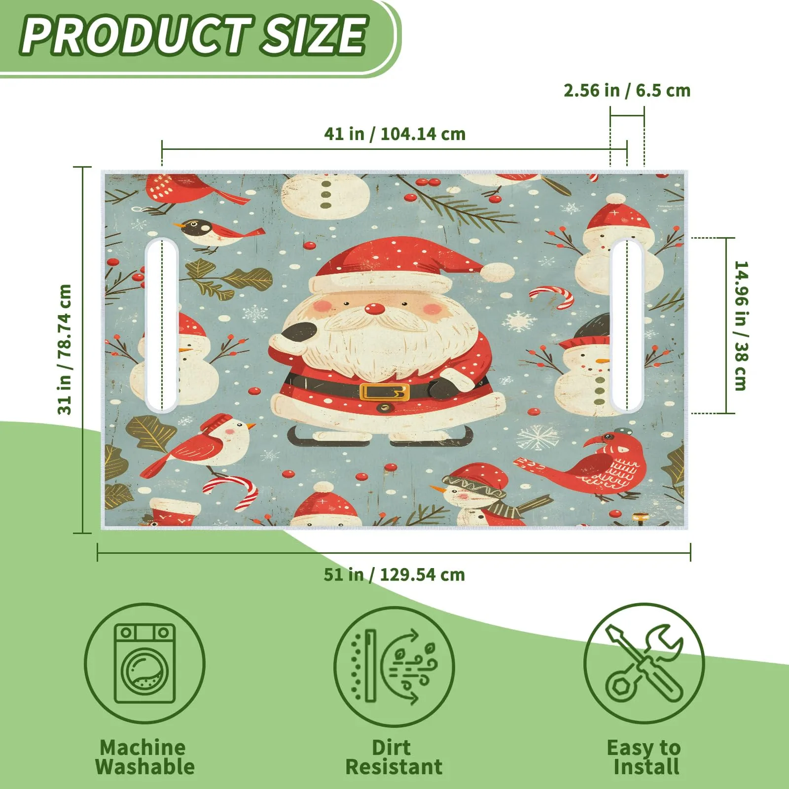 Tiveruda Golf Cart Seat Cover for Double Seats image 2