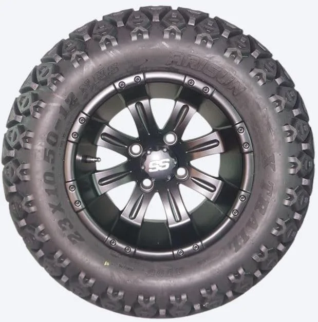 3G K1980-New12 6" Spindle Lift Kit Combo w/12" Vegas Matte Black Wheels for Yamaha G29/Drive 2007-2016 image 3