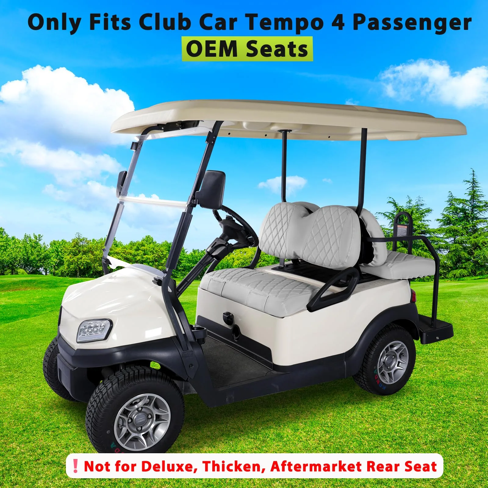 WEIMELL Club Car Tempo 4-Passenger Enclosure & Seat Covers image 2