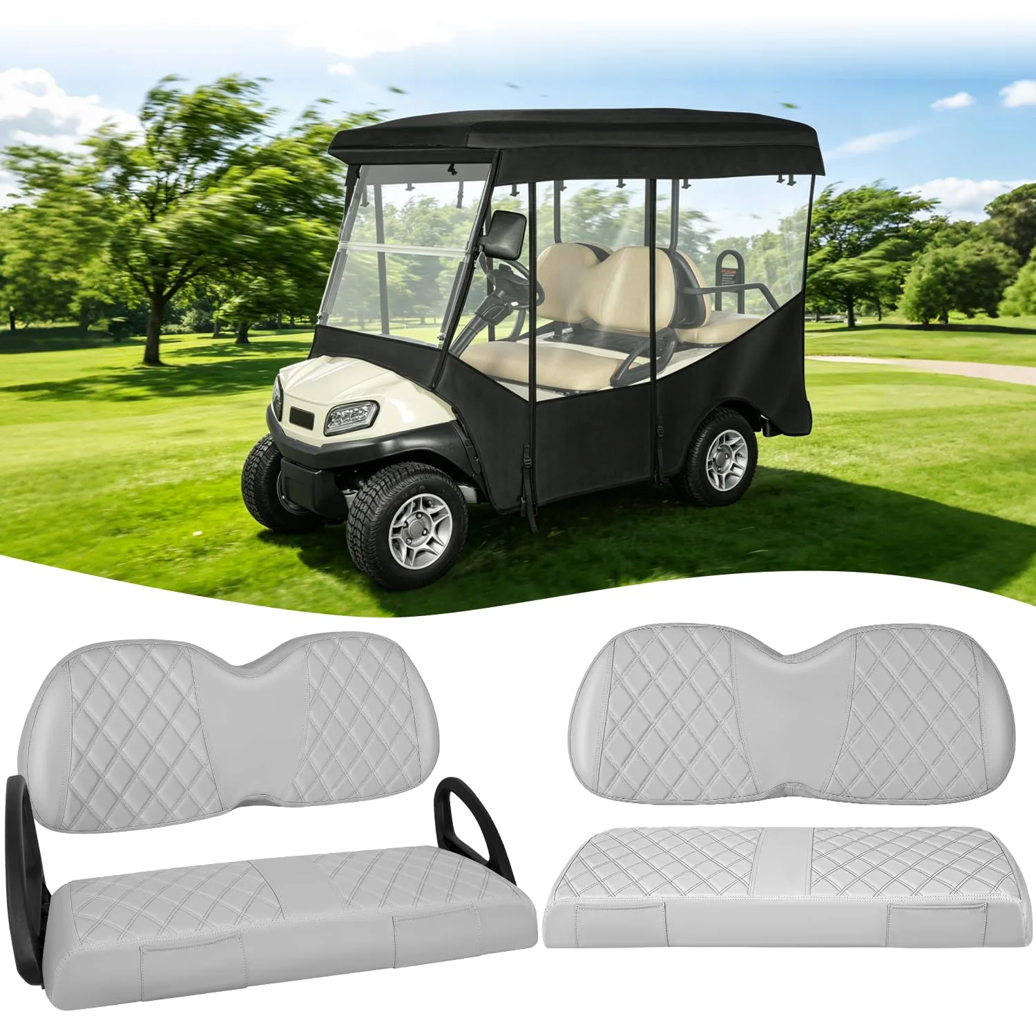 WEIMELL Club Car Tempo 4-Passenger Enclosure & Seat Covers