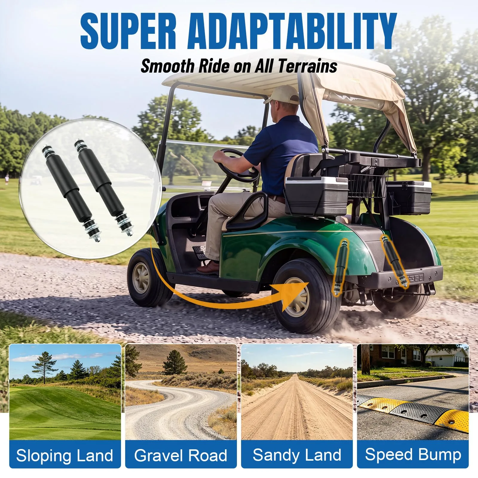 PCACSCT Shock Absorbers for E-Z-GO TXT and Medalist image 3