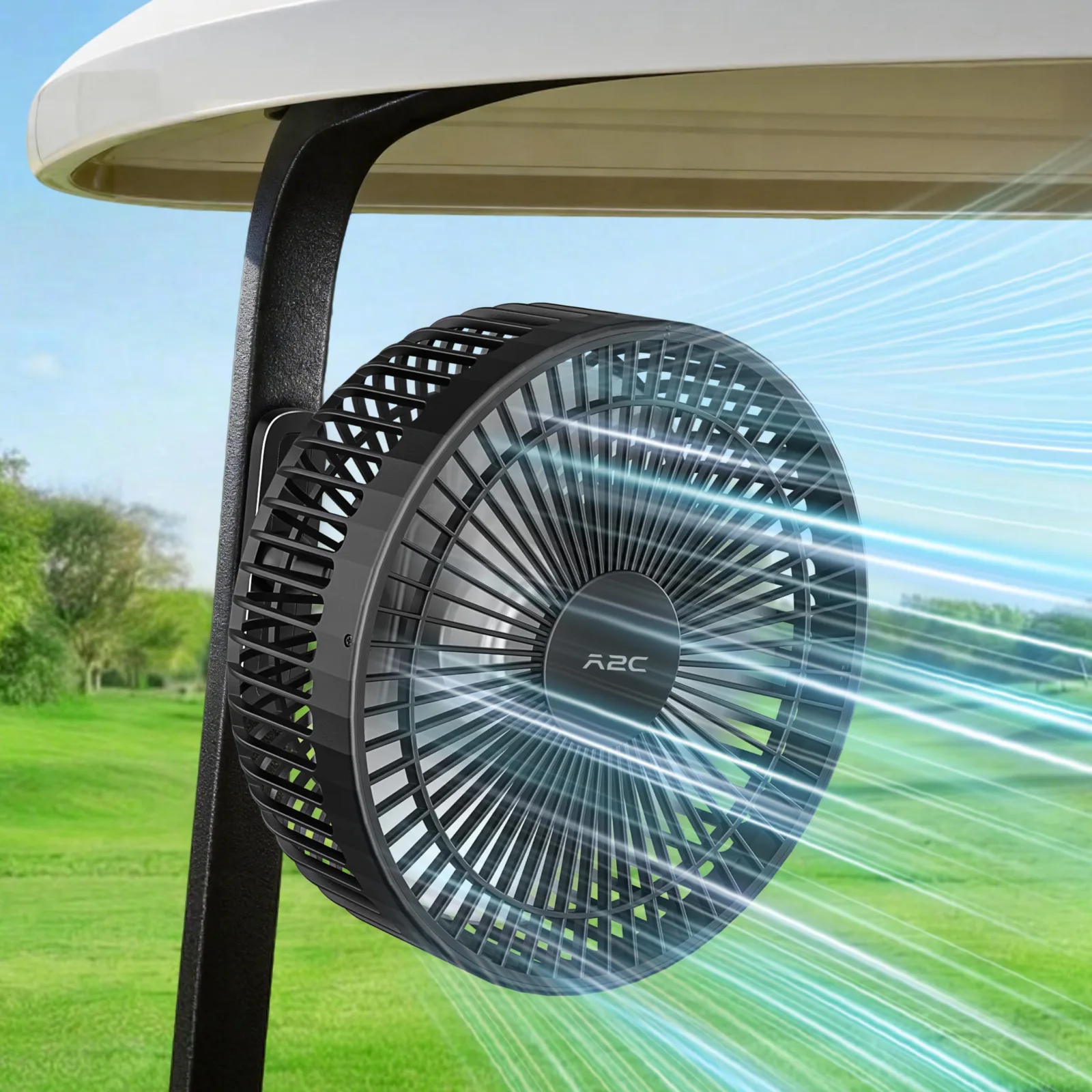 A2C F1S-M04X 7.5-Inch Magnetic Golf Cart Fan