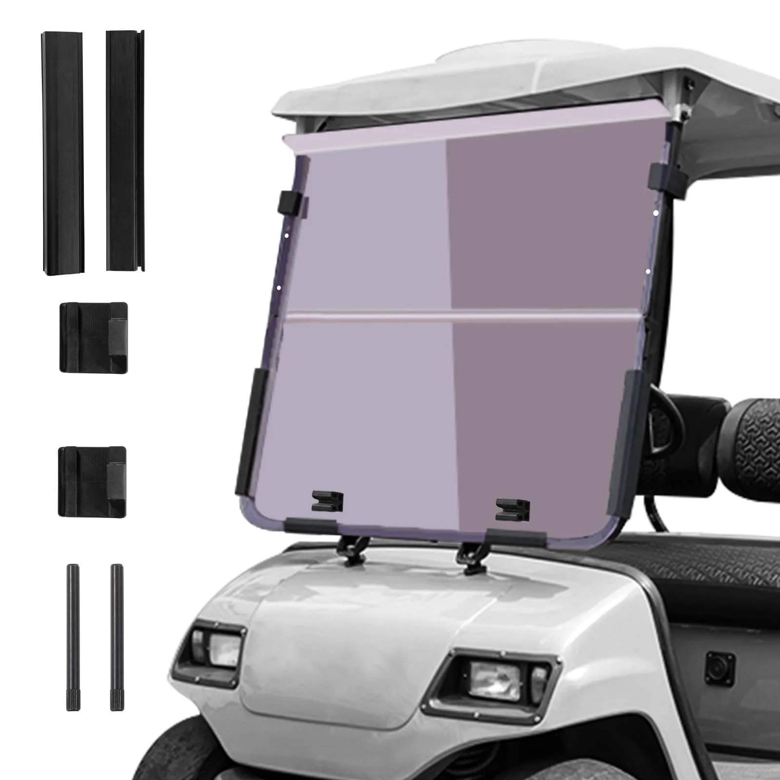 VPAHub Tinted Fold-Down Windshield for Yamaha G22, 2003-2007 image 2