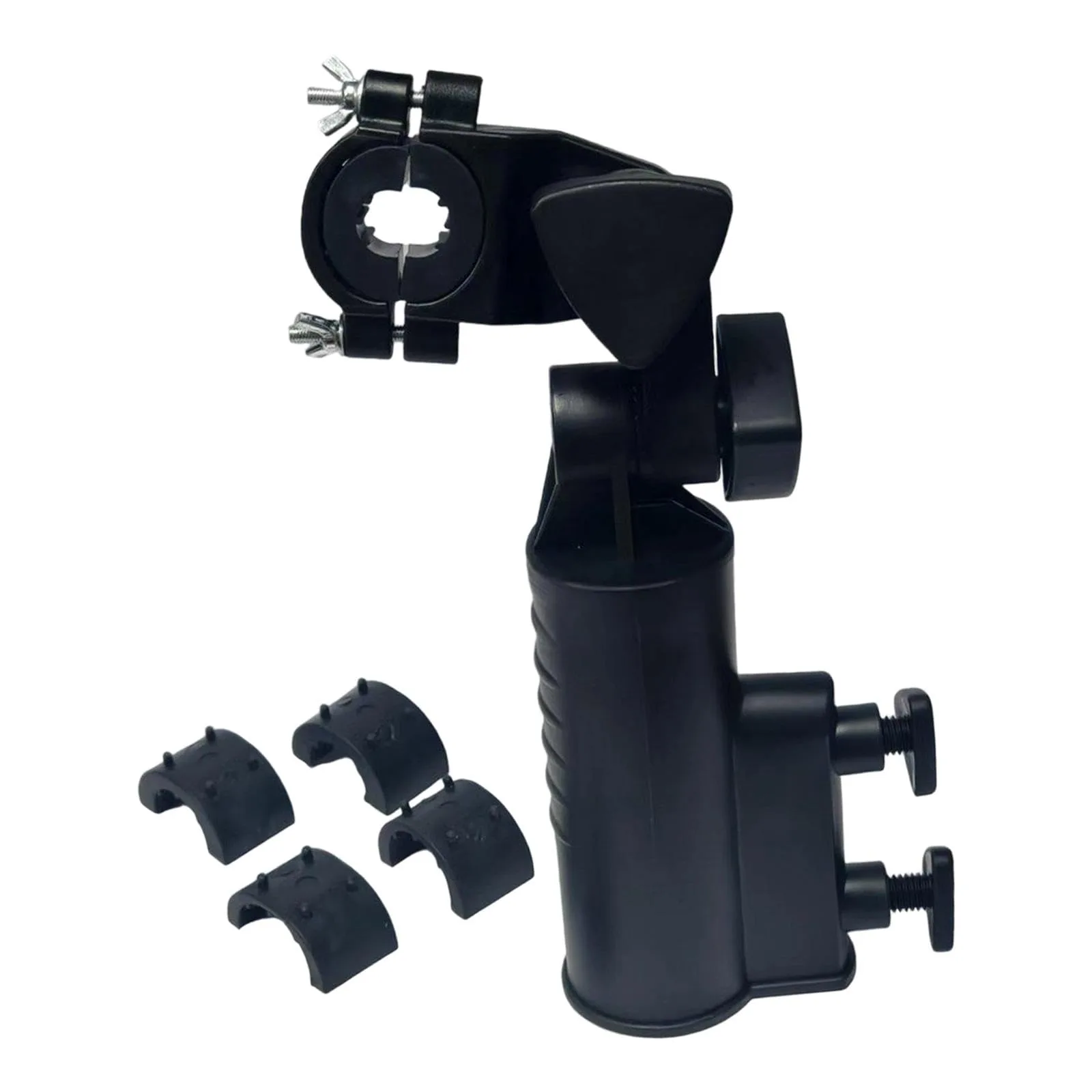 Generic Golf Push Cart Umbrella Holder with Adjustable Clamp