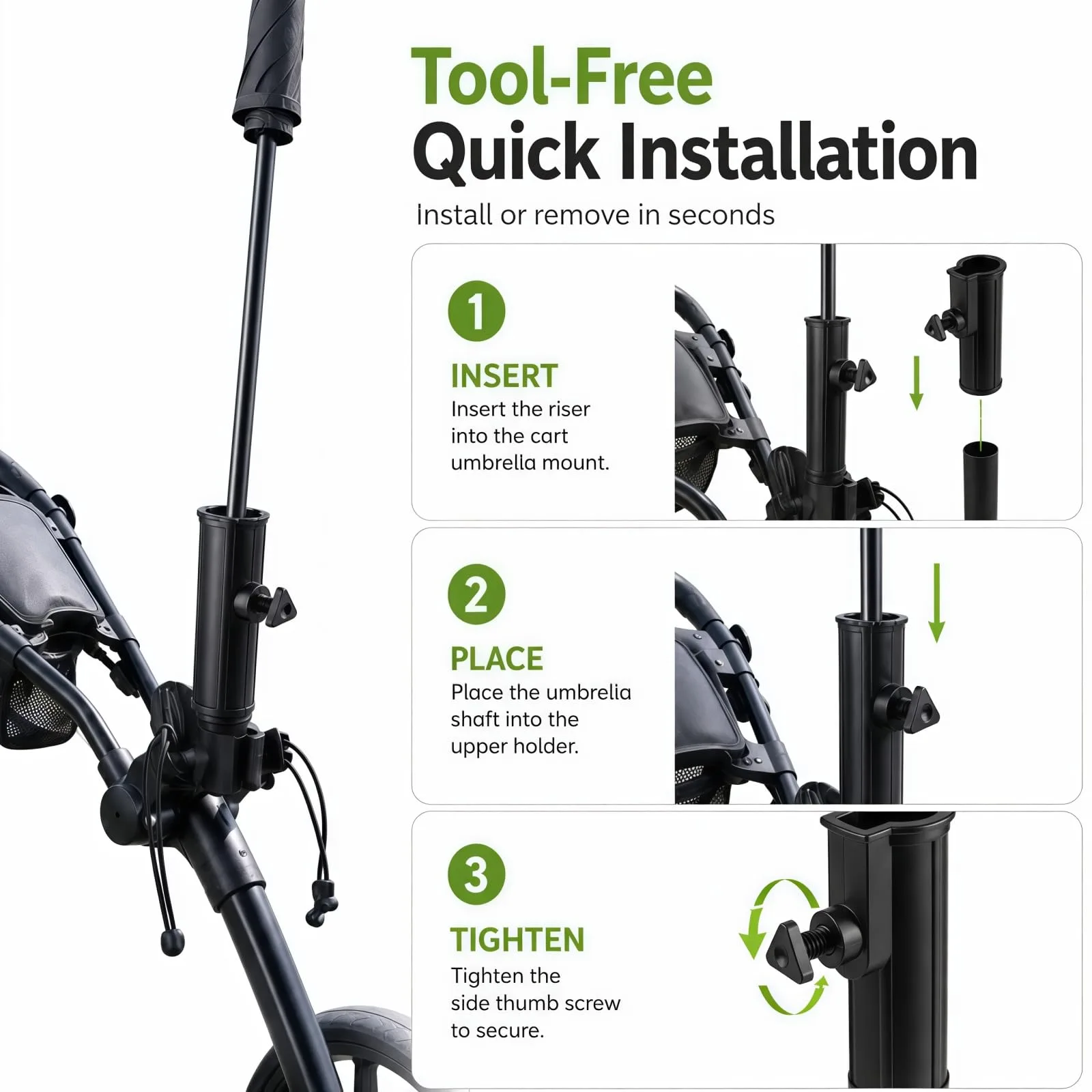 Sephirom Umbrella Holder Extension for MGI Zip Navigator image 3