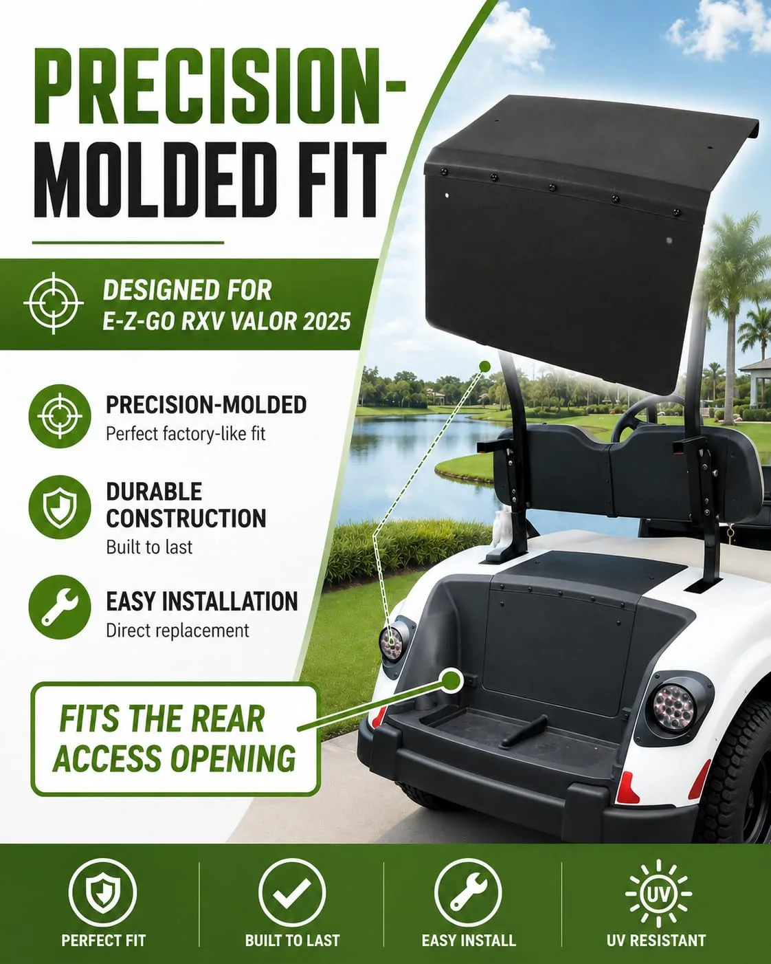 CYOOYC Rear Access Panel for E-Z-GO RXV Valor 2025 image 4