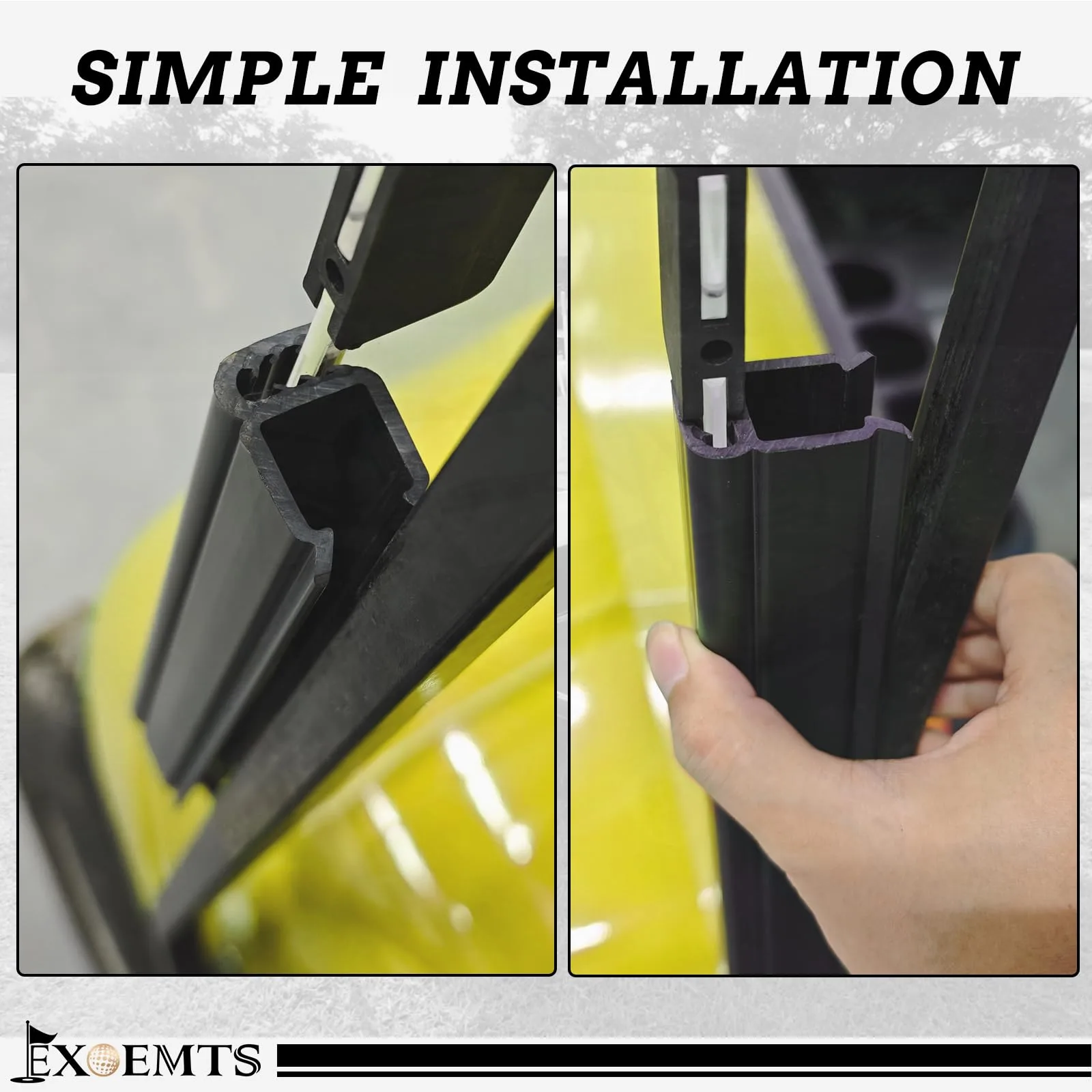 EXOEMTS E-Z-GO TXT Windshield Mounting Side Clips image 4