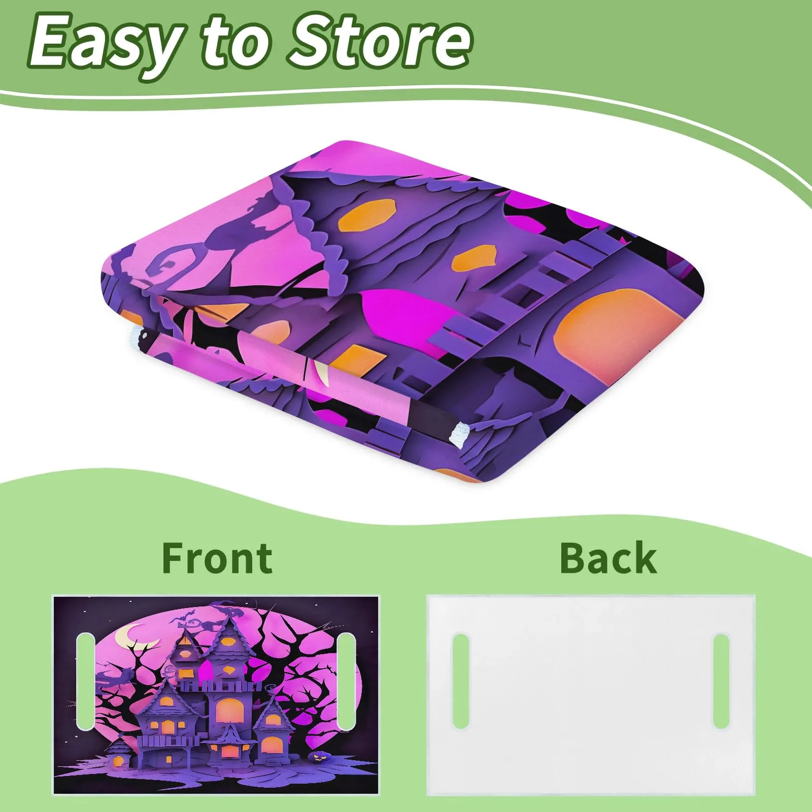 Tiveruda Halloween Castle Moon Golf Cart Seat Cover image 4