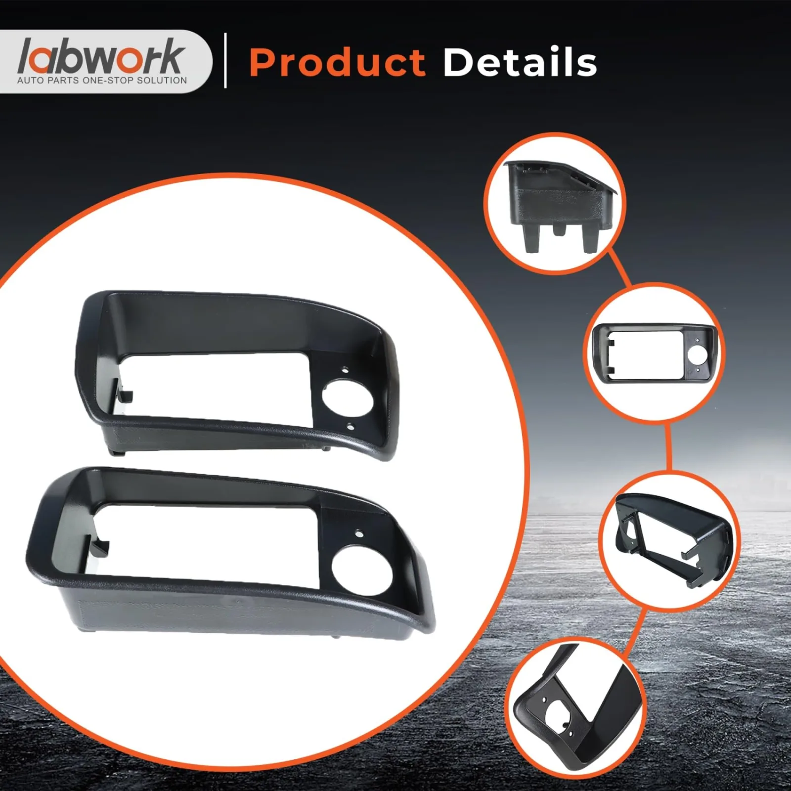 labwork Headlight Bezels for Club Car DS 1993-Up image 2