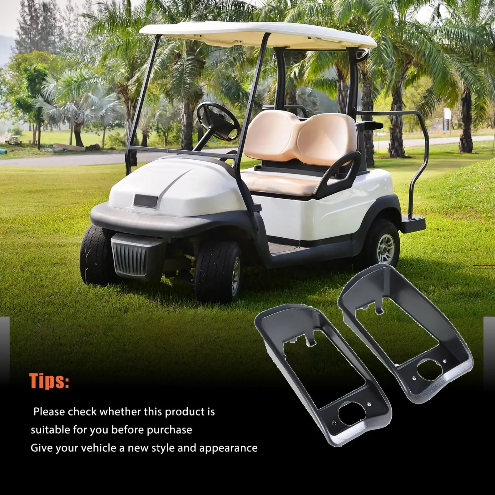 labwork Headlight Bezels for Club Car DS 1993-Up image 3
