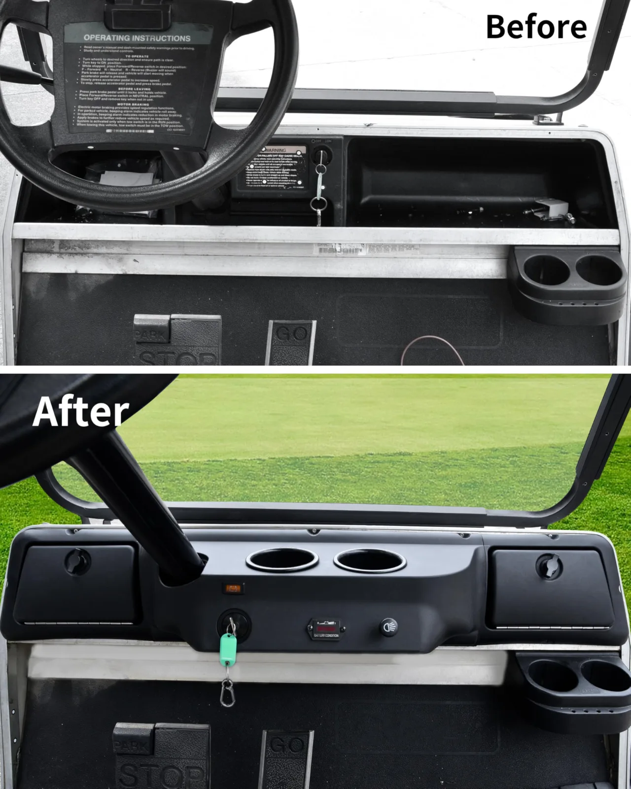 KEWISAUTO Dashboard Cover for Club Car DS 1982+ image 4