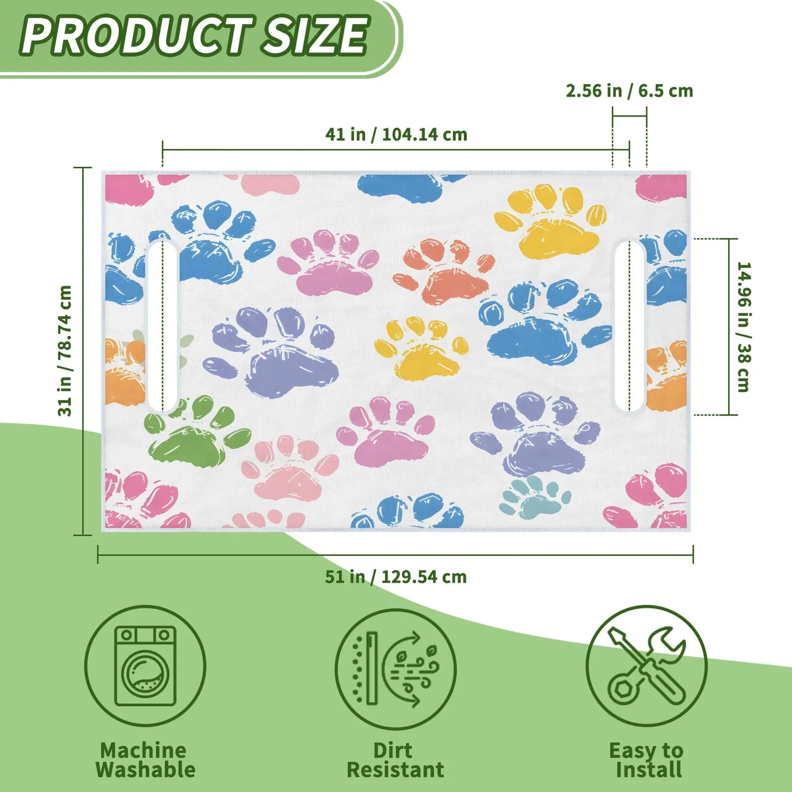 Tiveruda Golf Cart Seat Cover for Double Seats 51 x 31 in image 2