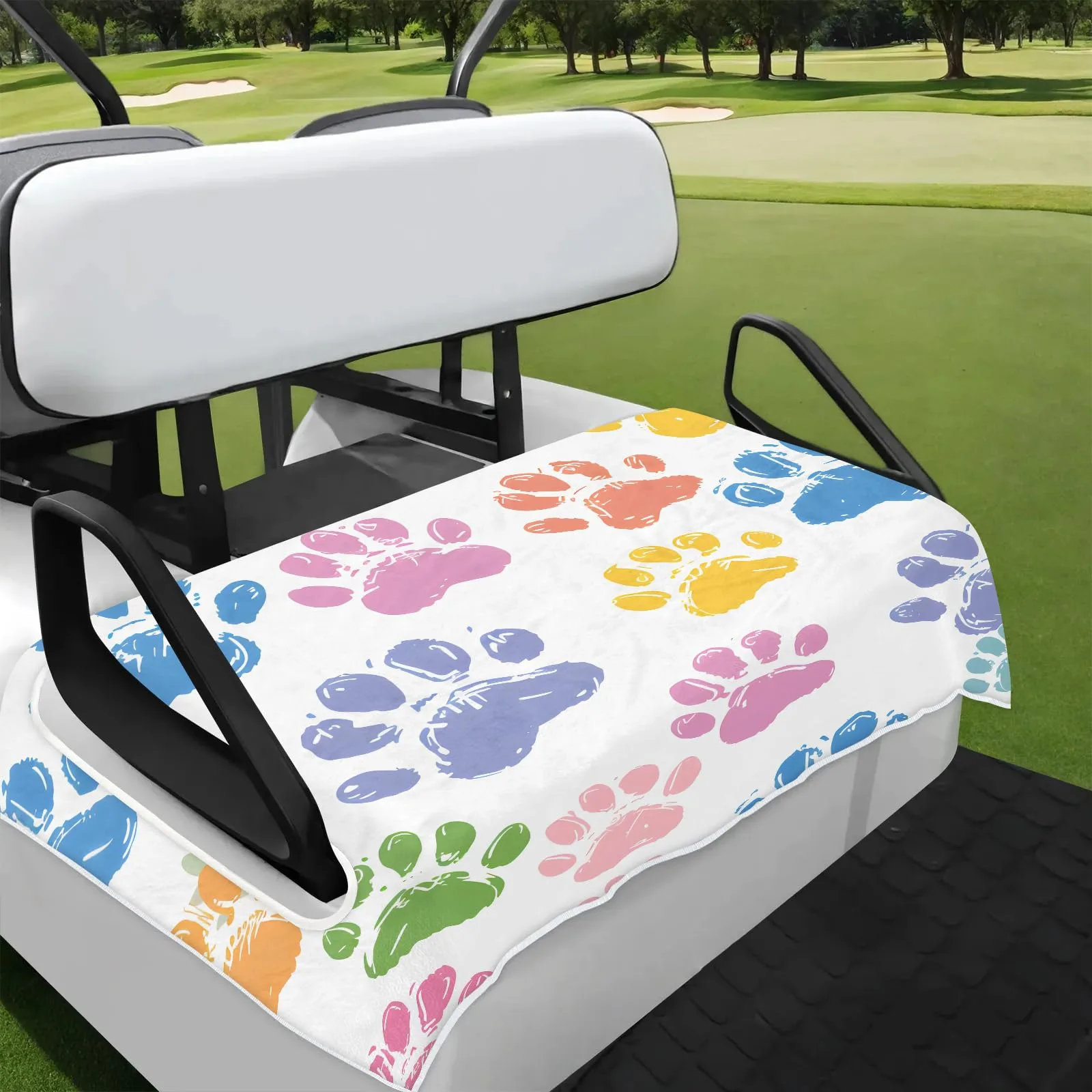 Tiveruda Golf Cart Seat Cover for Double Seats 51 x 31 in