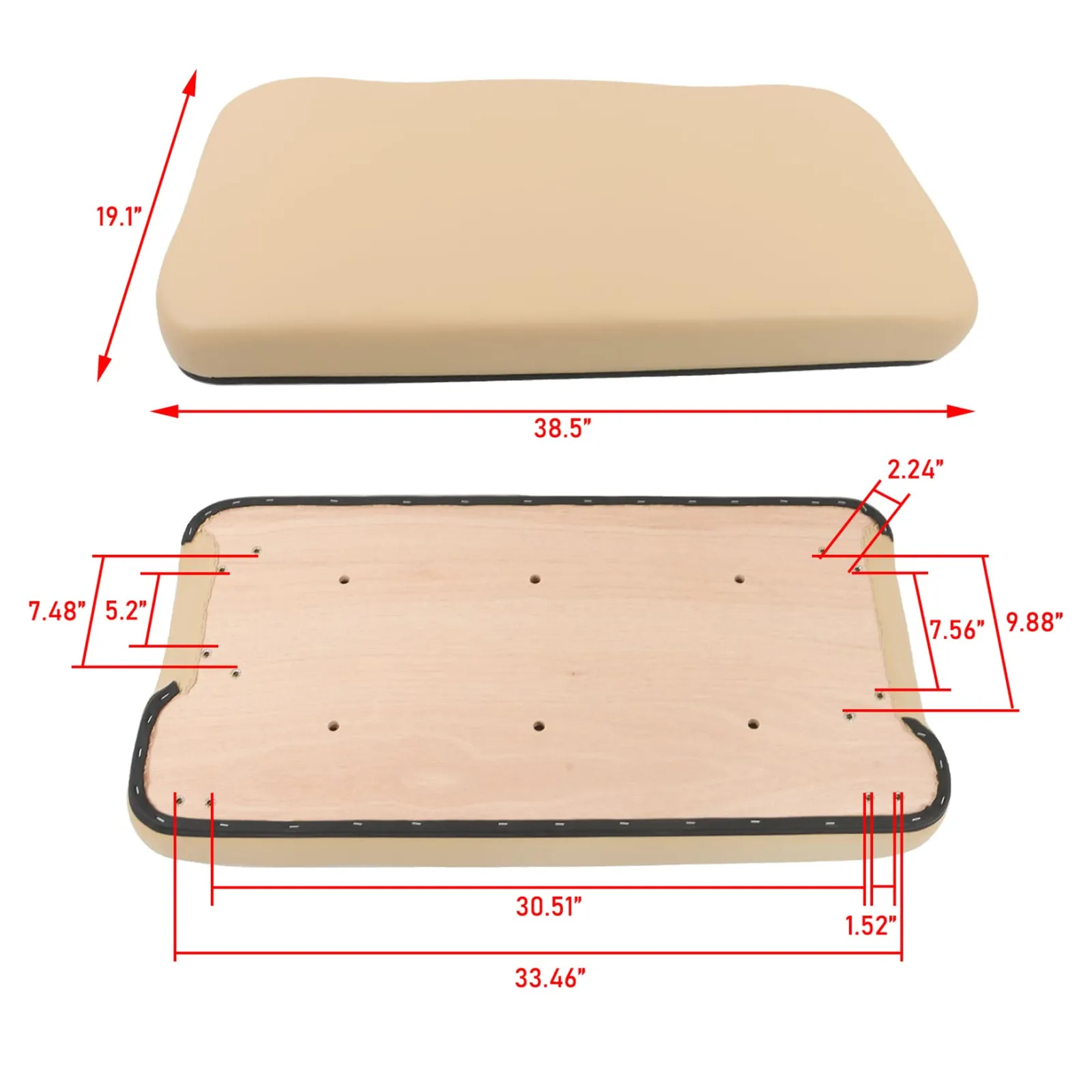 Silscvtt Front Seat Bottom for Club Car Precedent image 4
