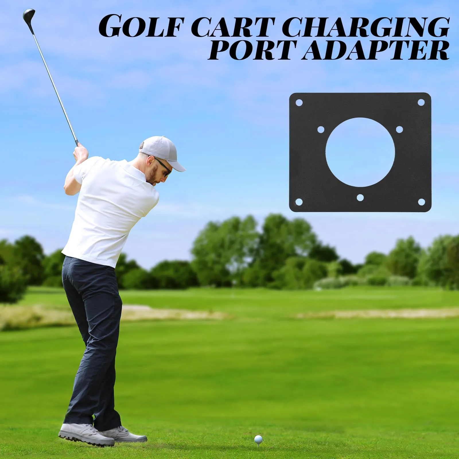 Penitue Charging Port Adapter Plate for EZGO TXT 36V image 4