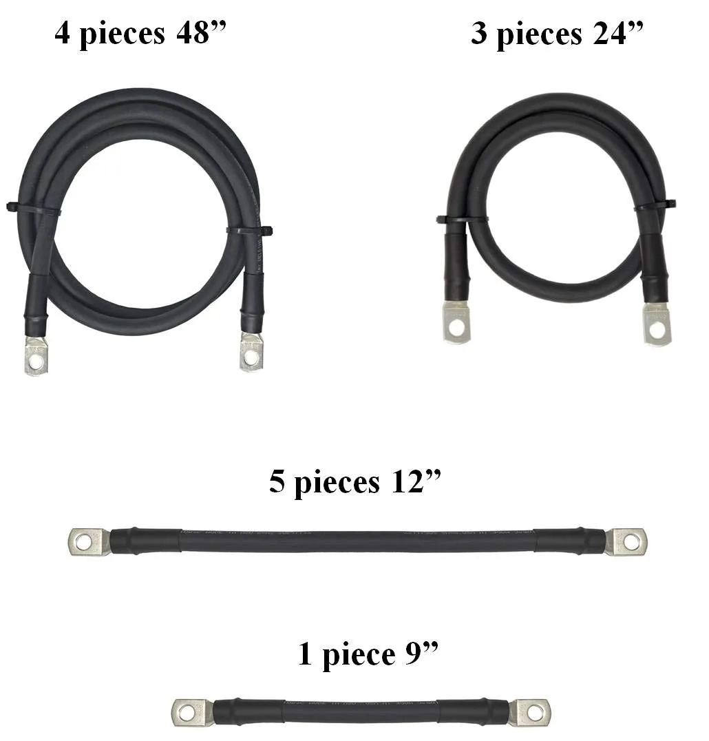 WindyNation E-Z-GO TXT 36V Battery Cable Set GCBC-XAG-Xpc image 2